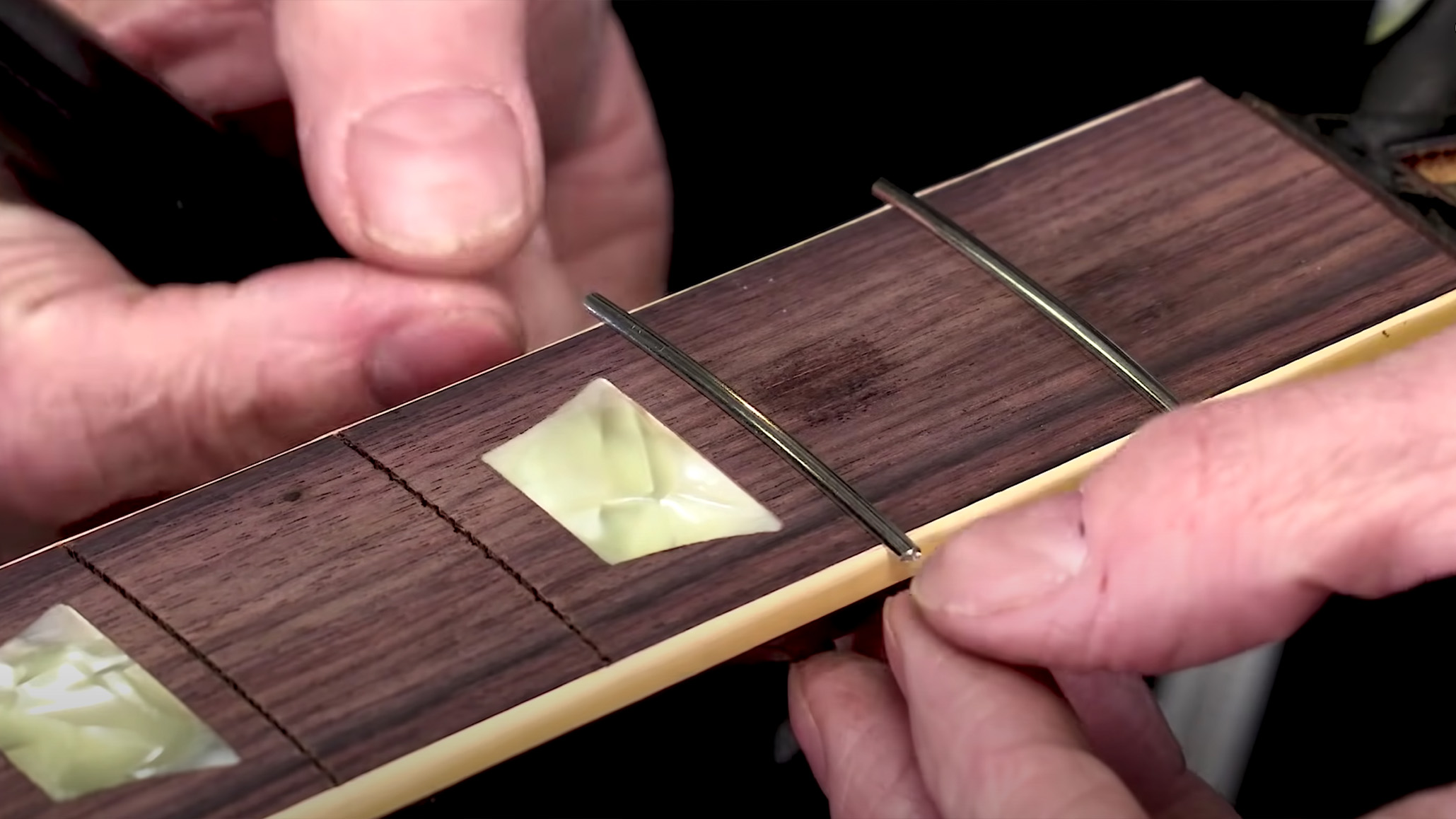 How to Install Frets on a Bound Fingerboard