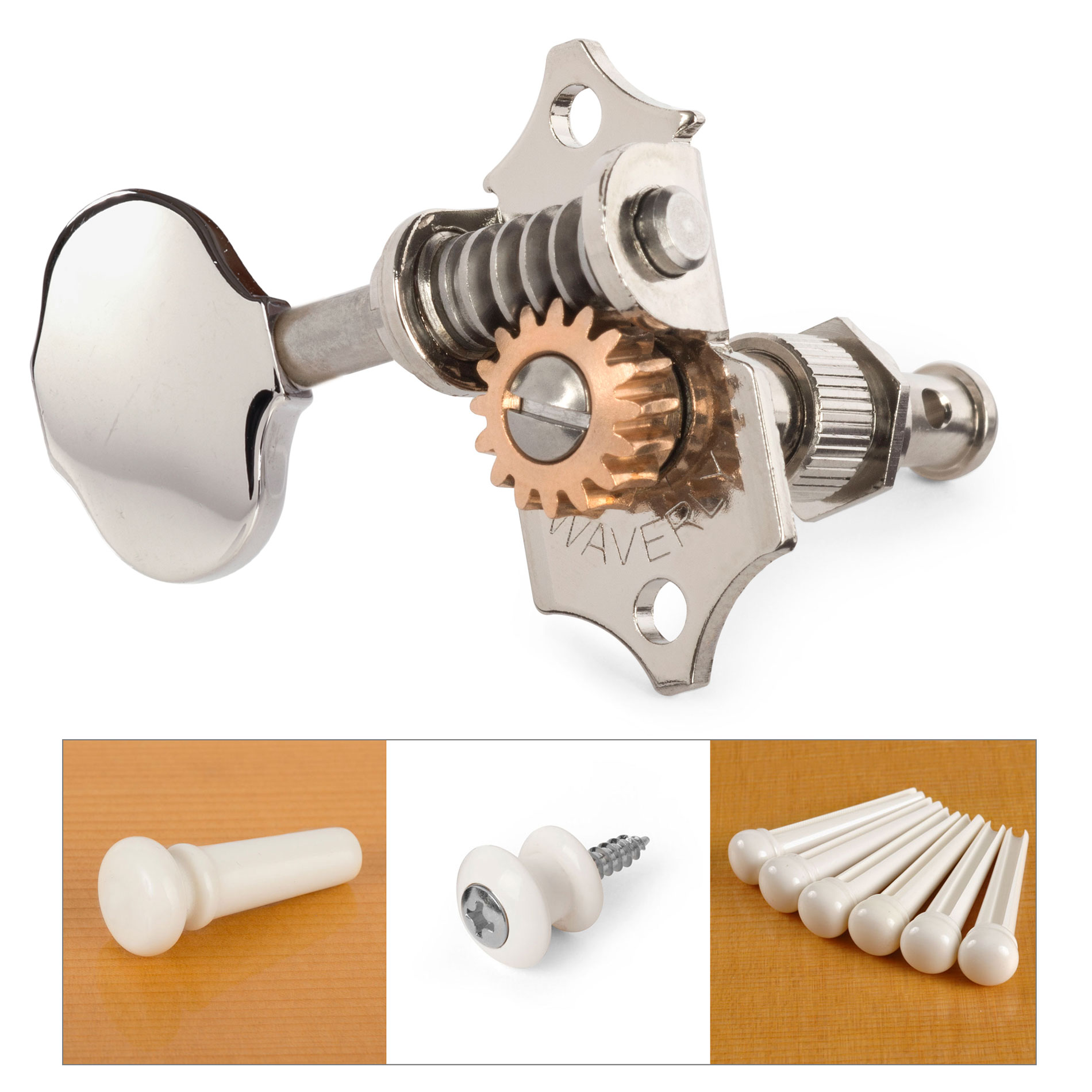 Waverly Butterbean Anniversary Collection in White, Nickel Set