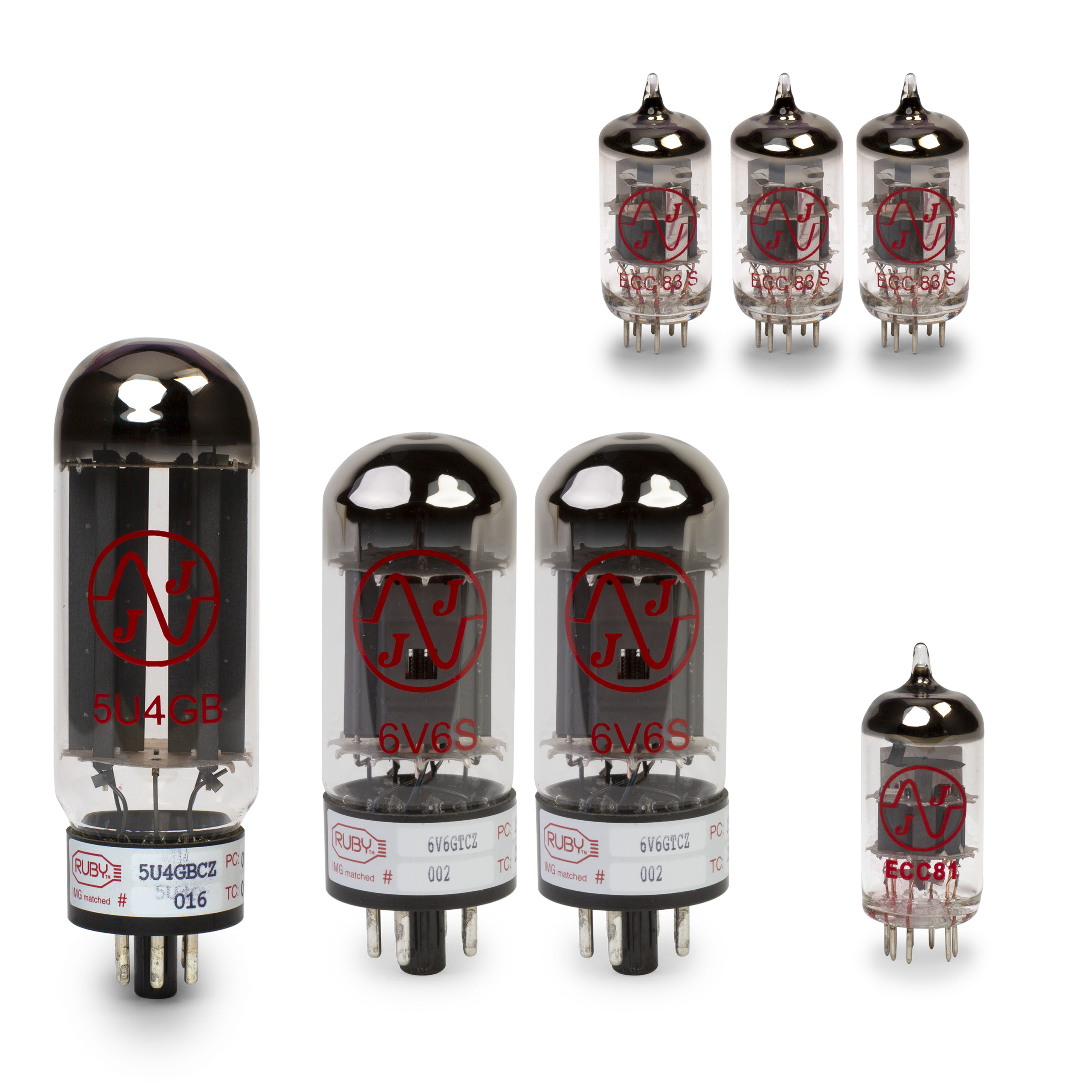 Fender Princeton Reverb (Silver Panel) Tube Set with Matched Power Tubes