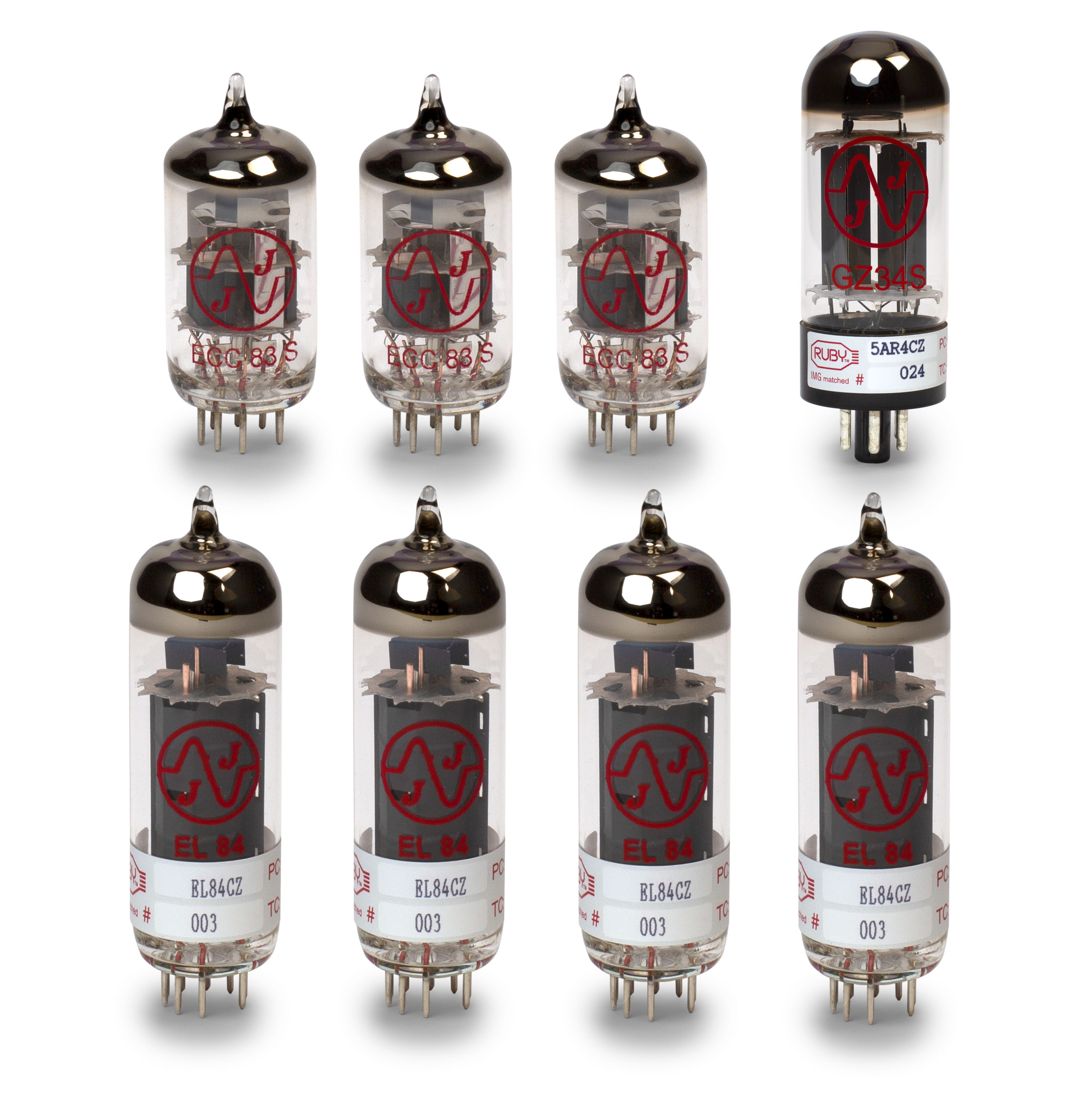 Vox AC30HW2X Tube Set with Matched Power Tubes