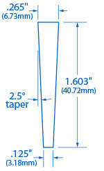 Acoustic Bridge Locating Pins, Package of 6
