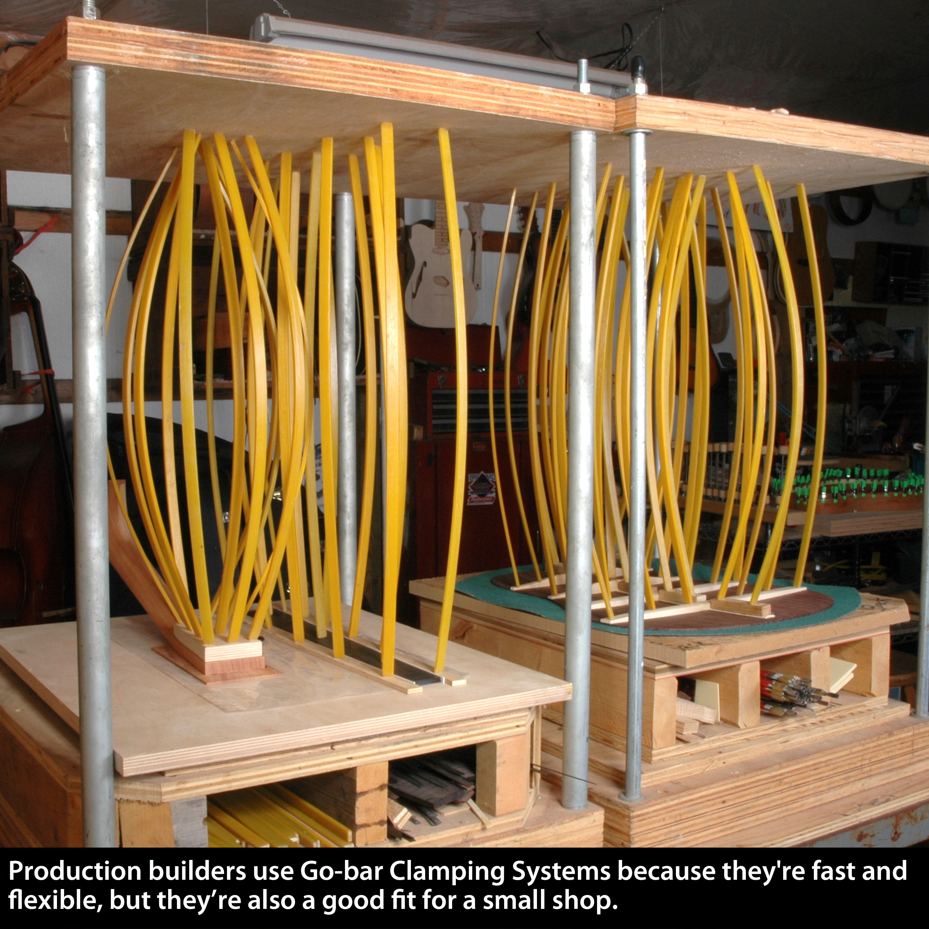 Go-bar Clamping System for Modern Guitar