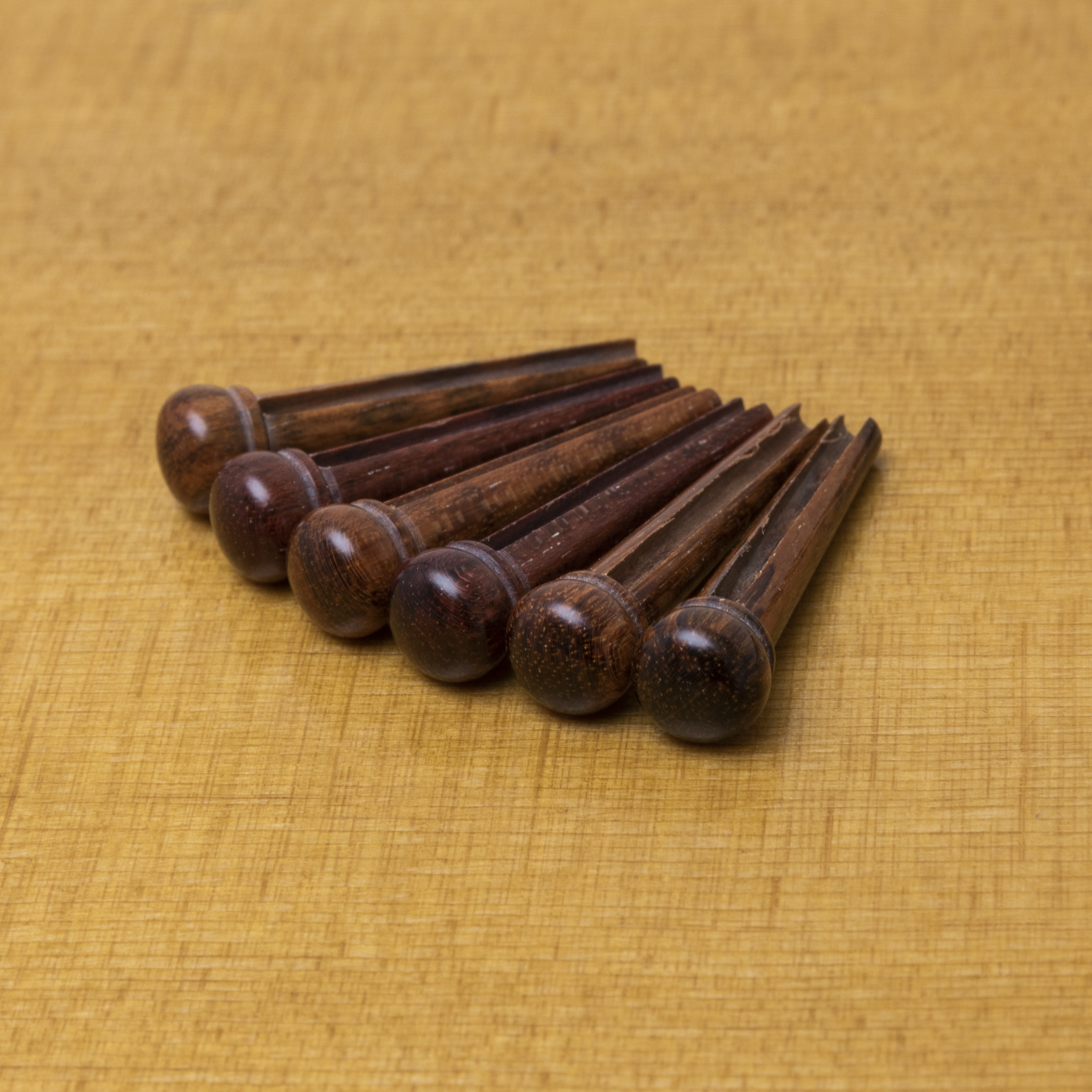 Waverly Snakewood Bridge Pins, Slotted with no dot, set of 6