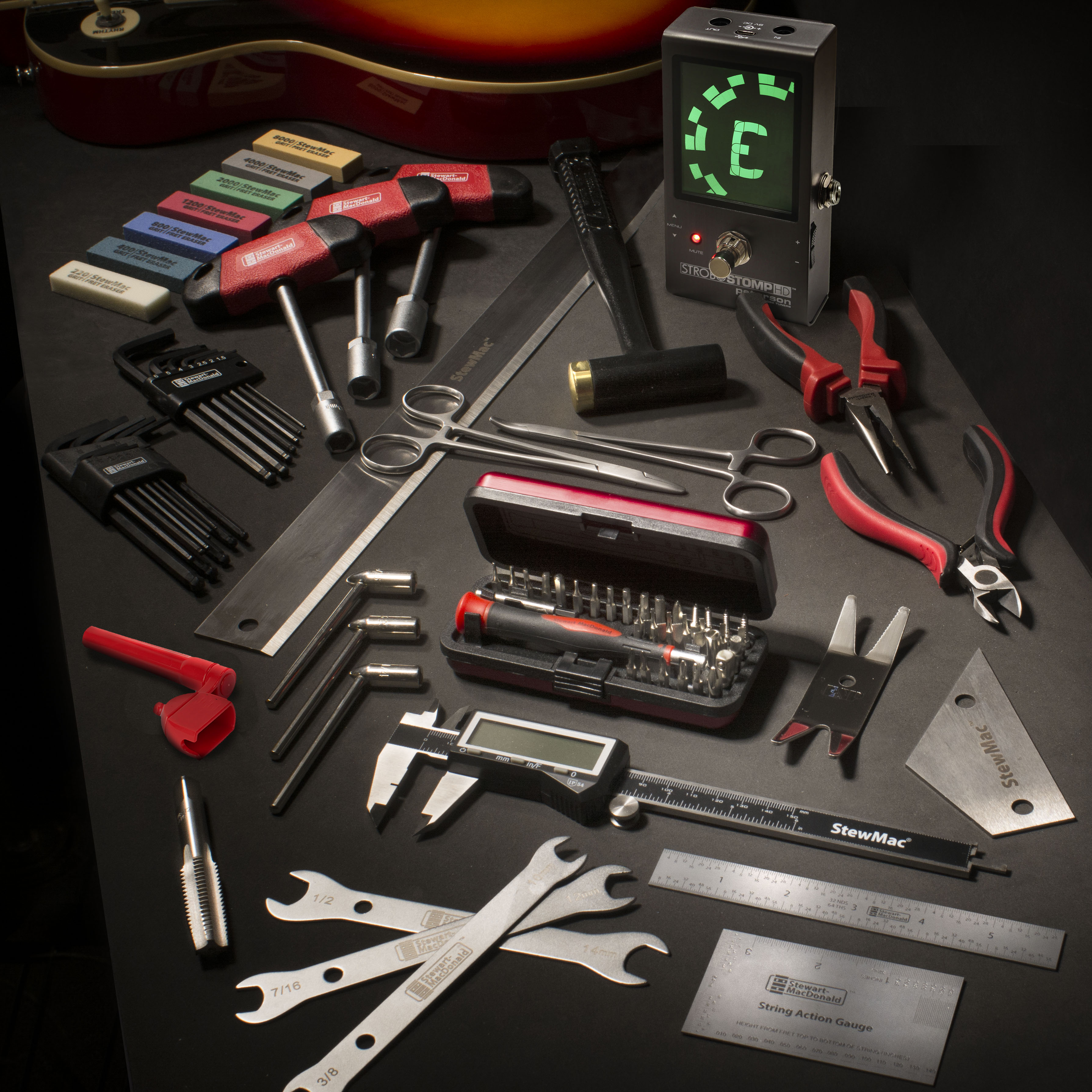 Guitar Tech Tool Set + FREE Peterson StroboStomp HD