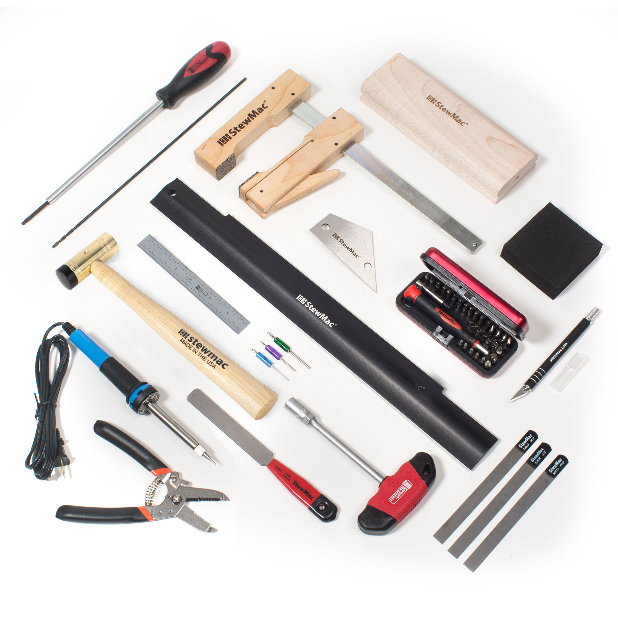 Electric Guitar Kit Builders Deluxe Tool Set - Bolt-on Neck