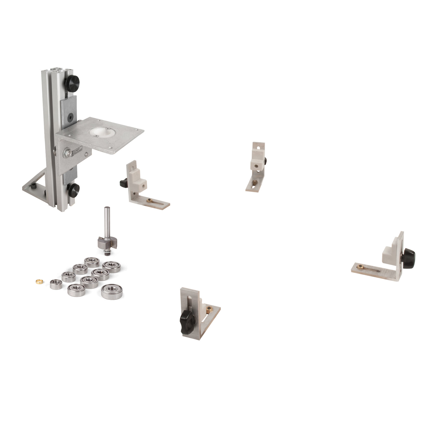 TrueChannel Binding Router Jig with Binding Bit Set