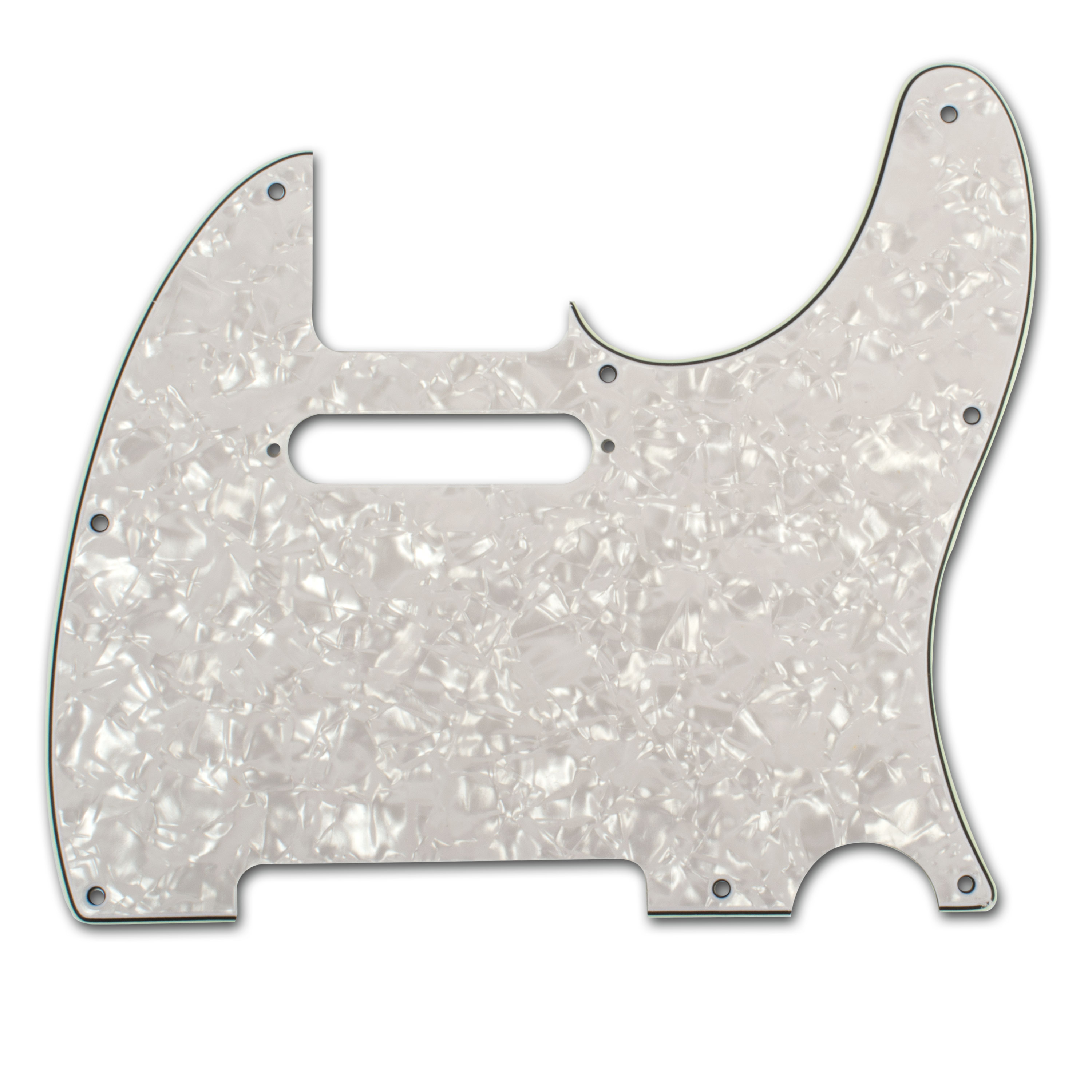 Tele Pickguard, Pearloid / white / black / mint