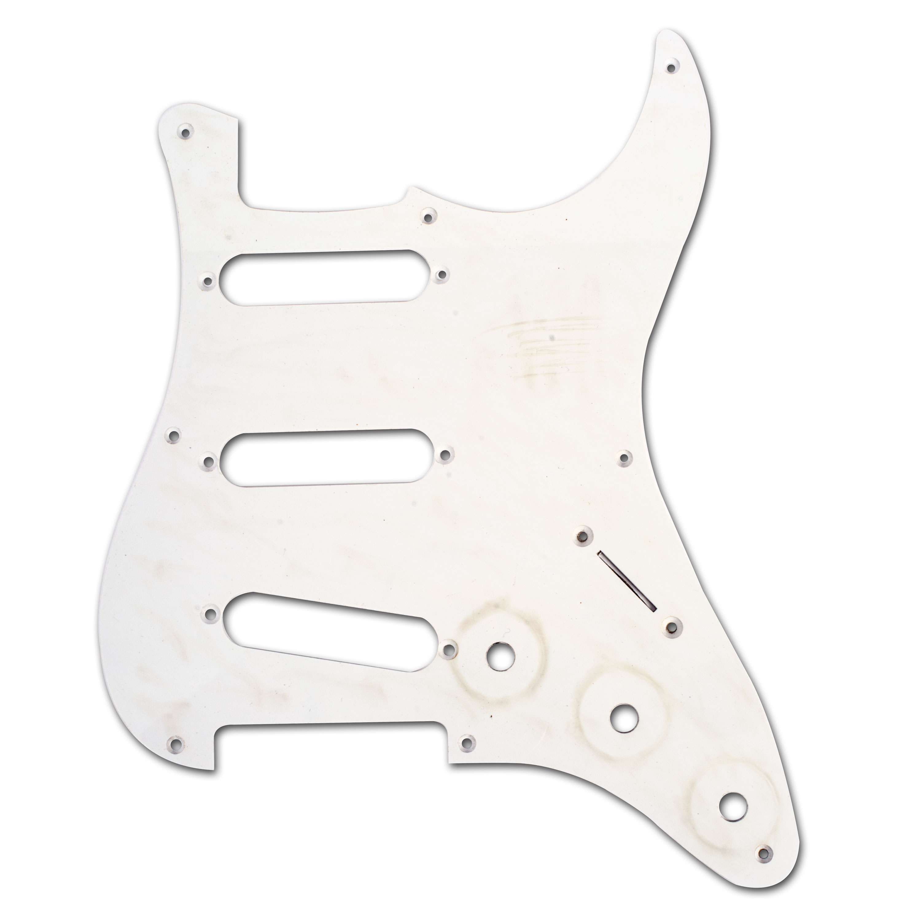 Strat Pickguard, Relic White