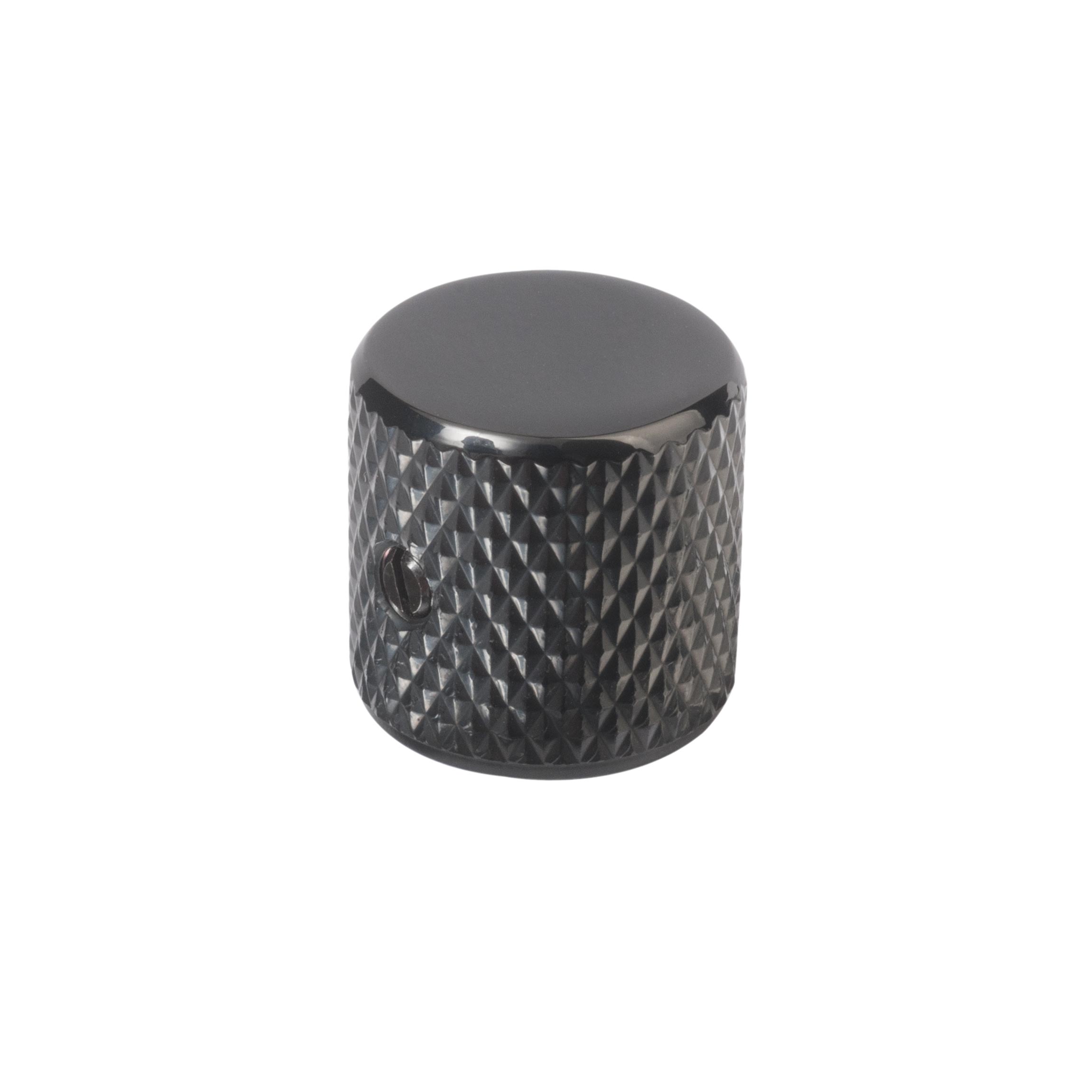 Flat-top Knob, Black, 6mm shaft