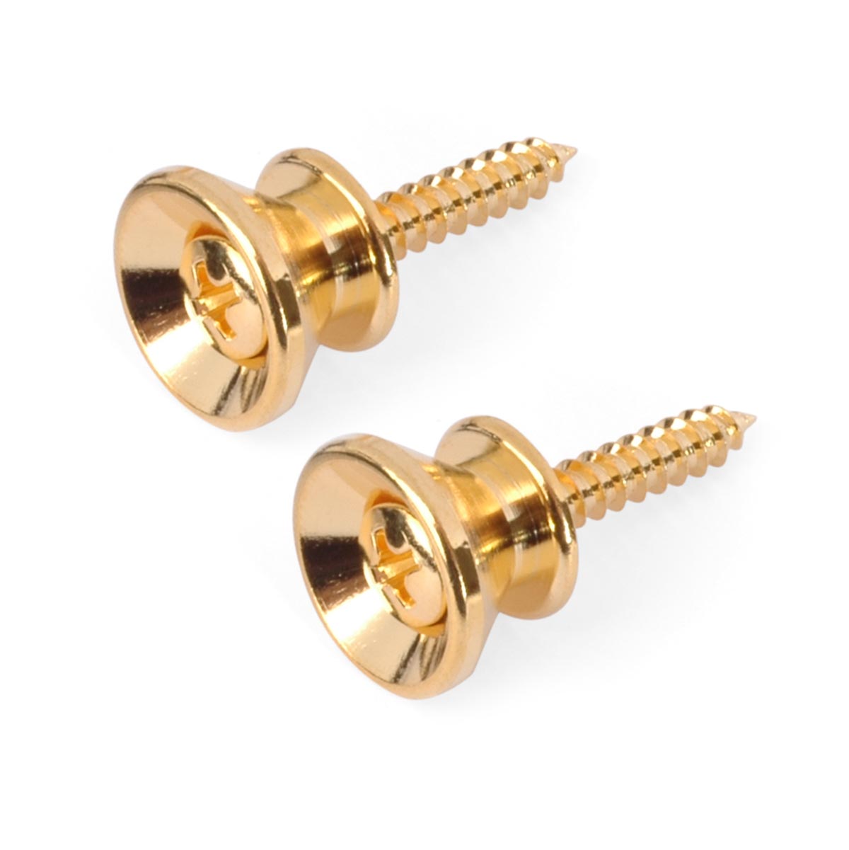 Strap Buttons, Gold, set of 2