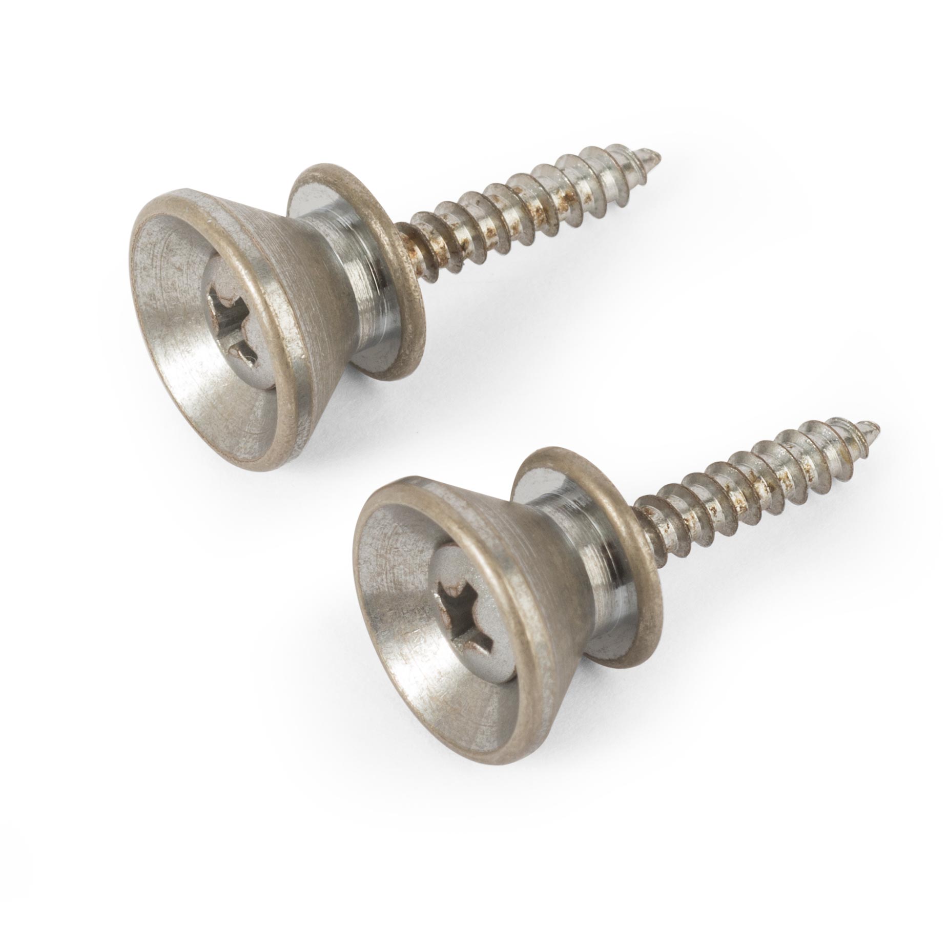 Strap Buttons, Relic Chrome, set of 2