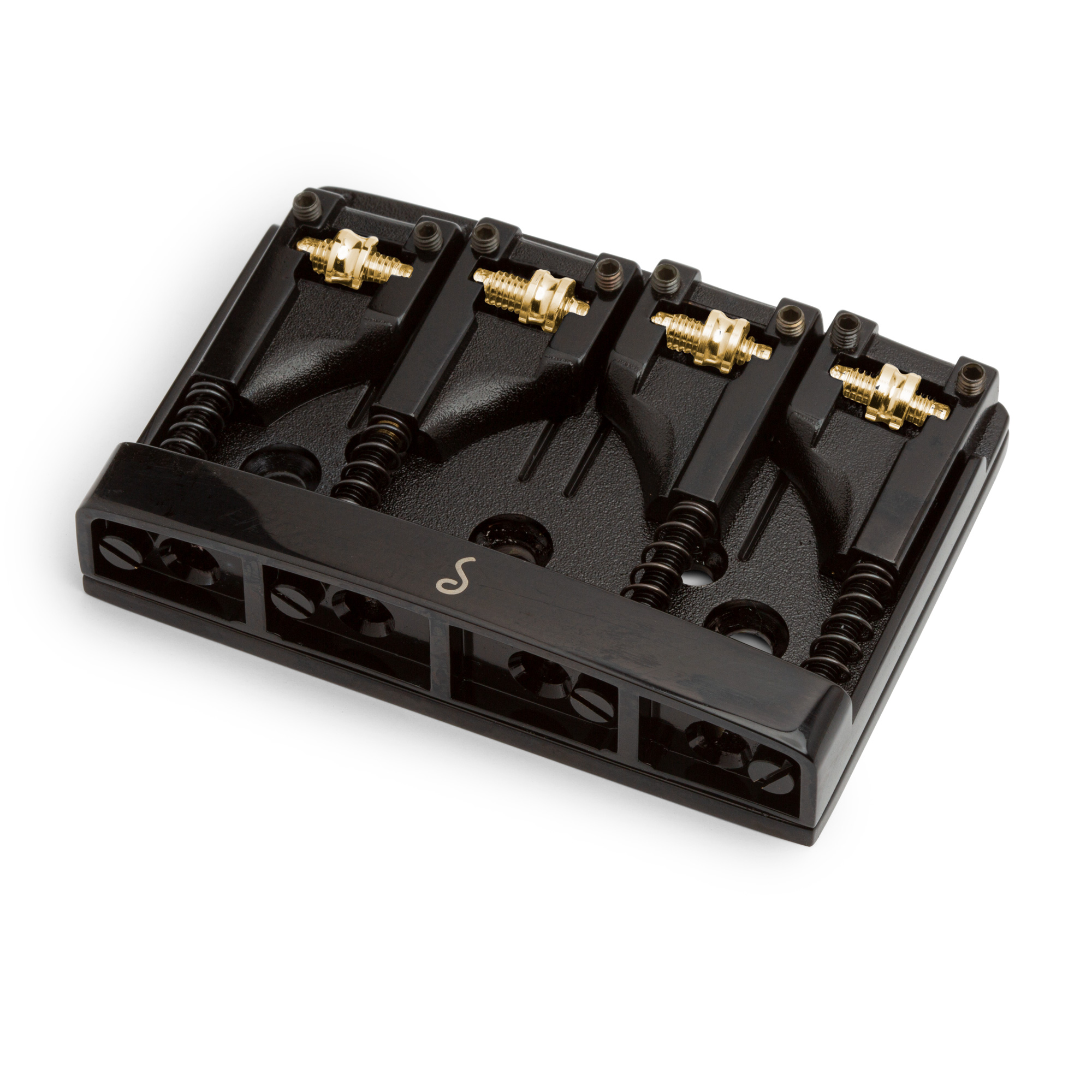 Schaller 4-String Roller Bass Bridge, Black