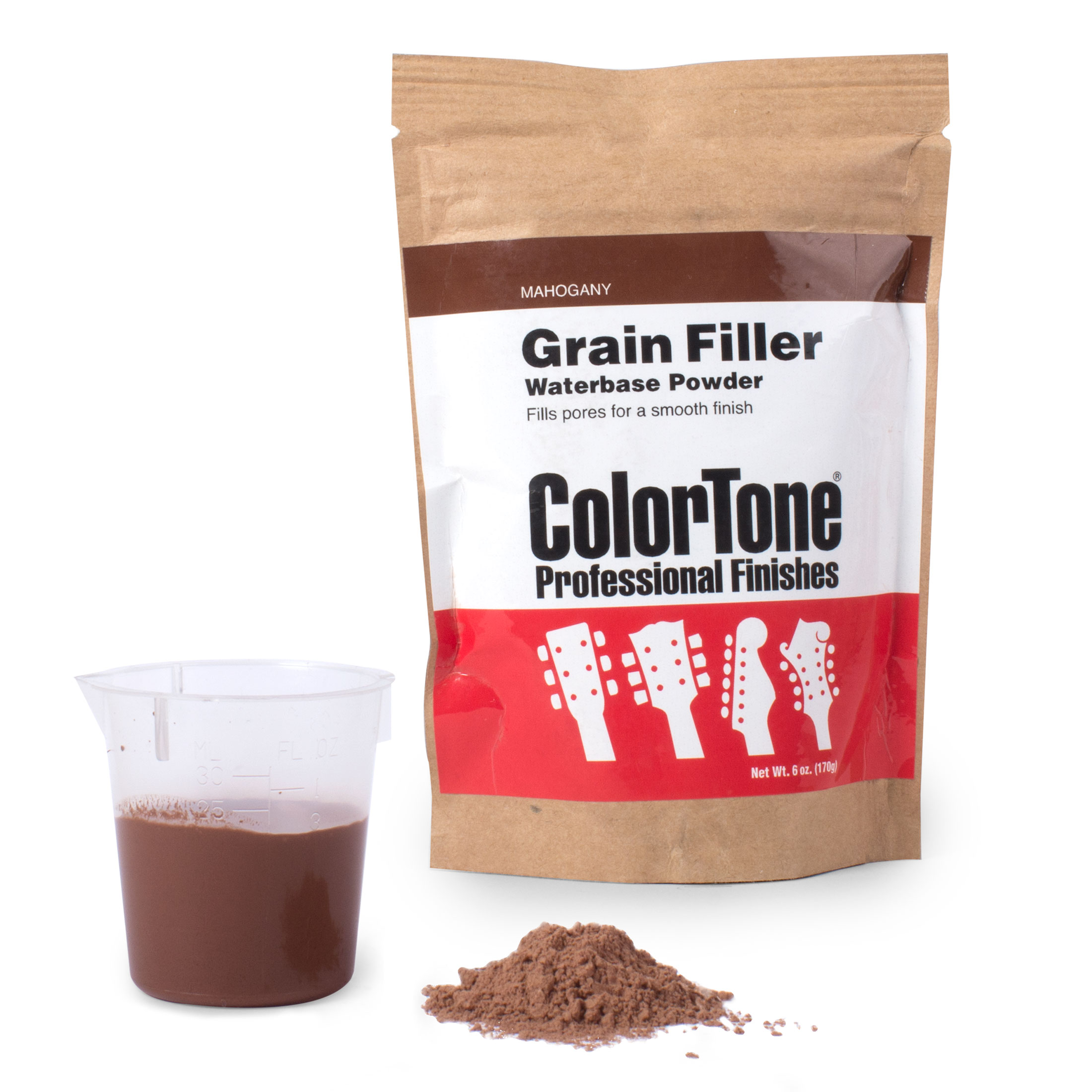 ColorTone Powdered Grain Filler, Mahogany
