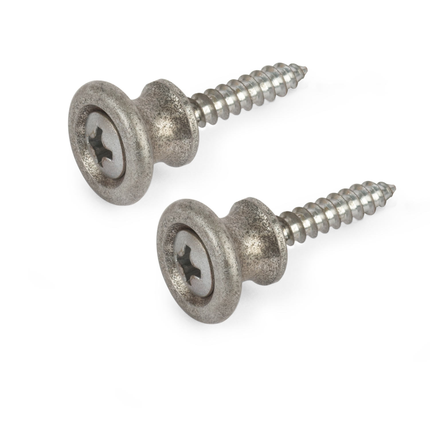 Strap Buttons for Gibson, Relic Aluminum, set of 2