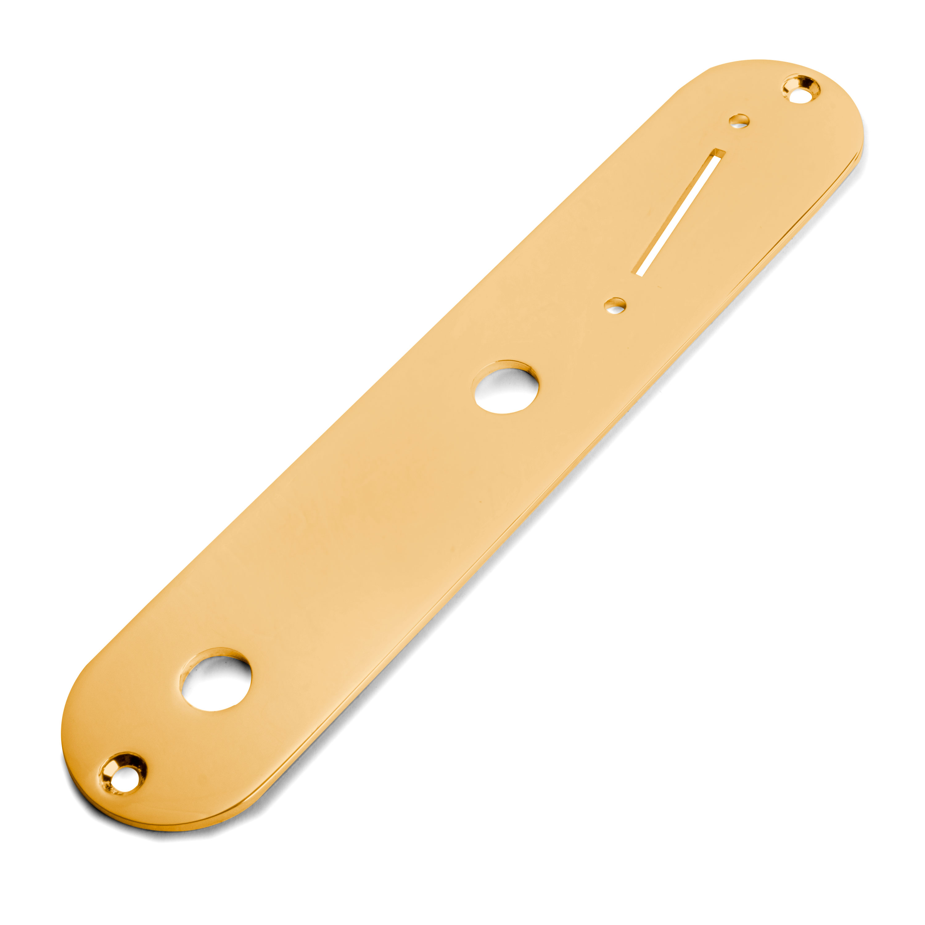 Control Plate for Tele with Angled Slot, Gold