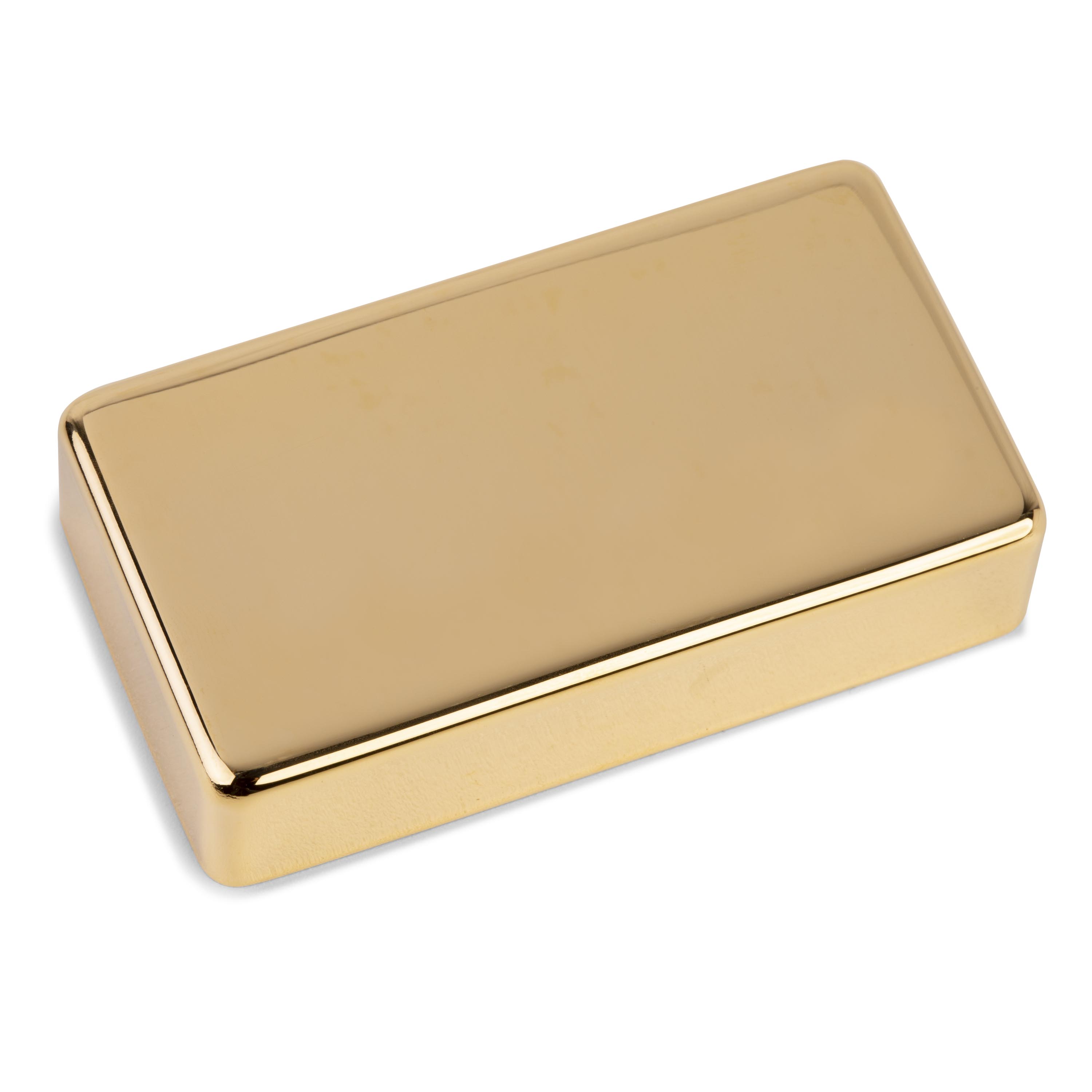 Humbucking Pickup Covers, Gold, no holes
