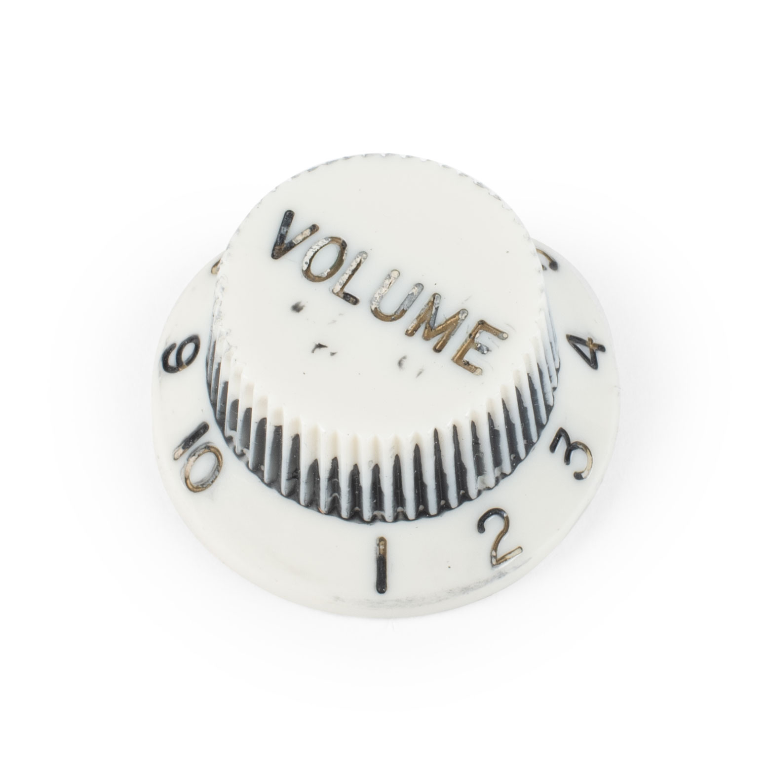Strat Knob, Volume, relic white