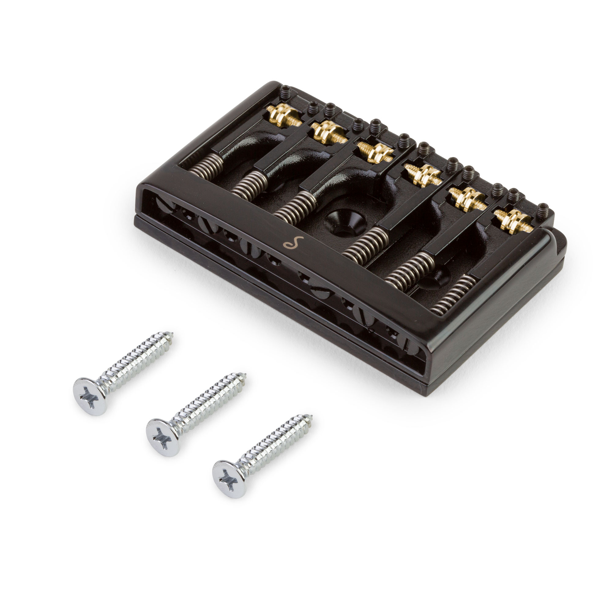 Schaller Non-Tremolo Roller Bridge, Black