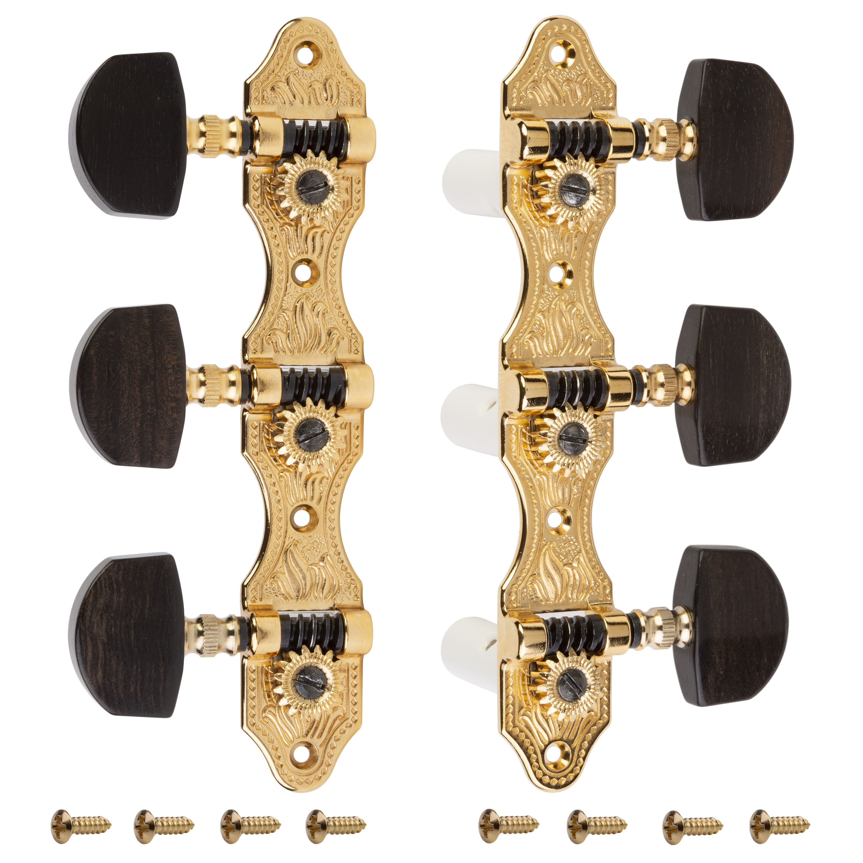 Schaller Classical Guitar Machines, Gold, ebony