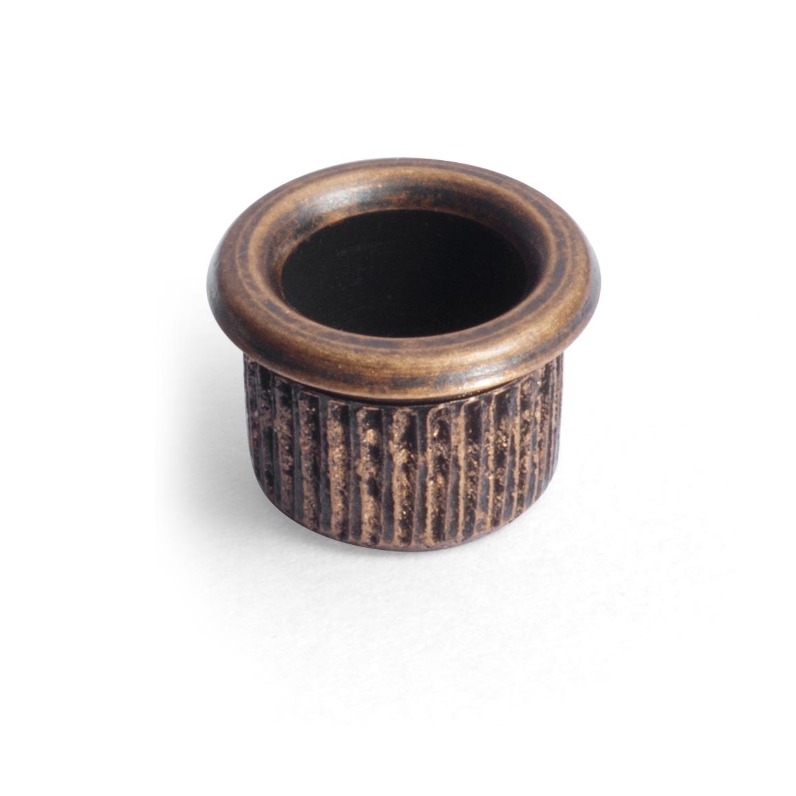 1920s-style Tuner Bushings, Knurled, relic brass