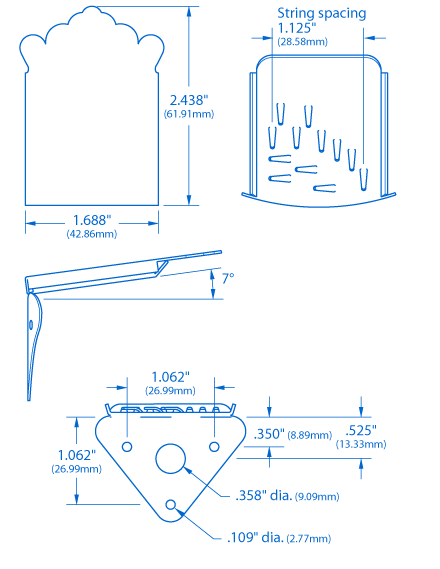 Golden Age Mandolin Tailpiece
