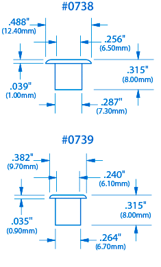 Vintage Grommet Tuner Bushing