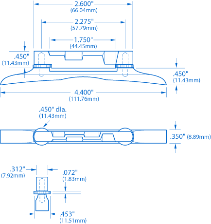 Adjustable Archtop Mandolin Bridge