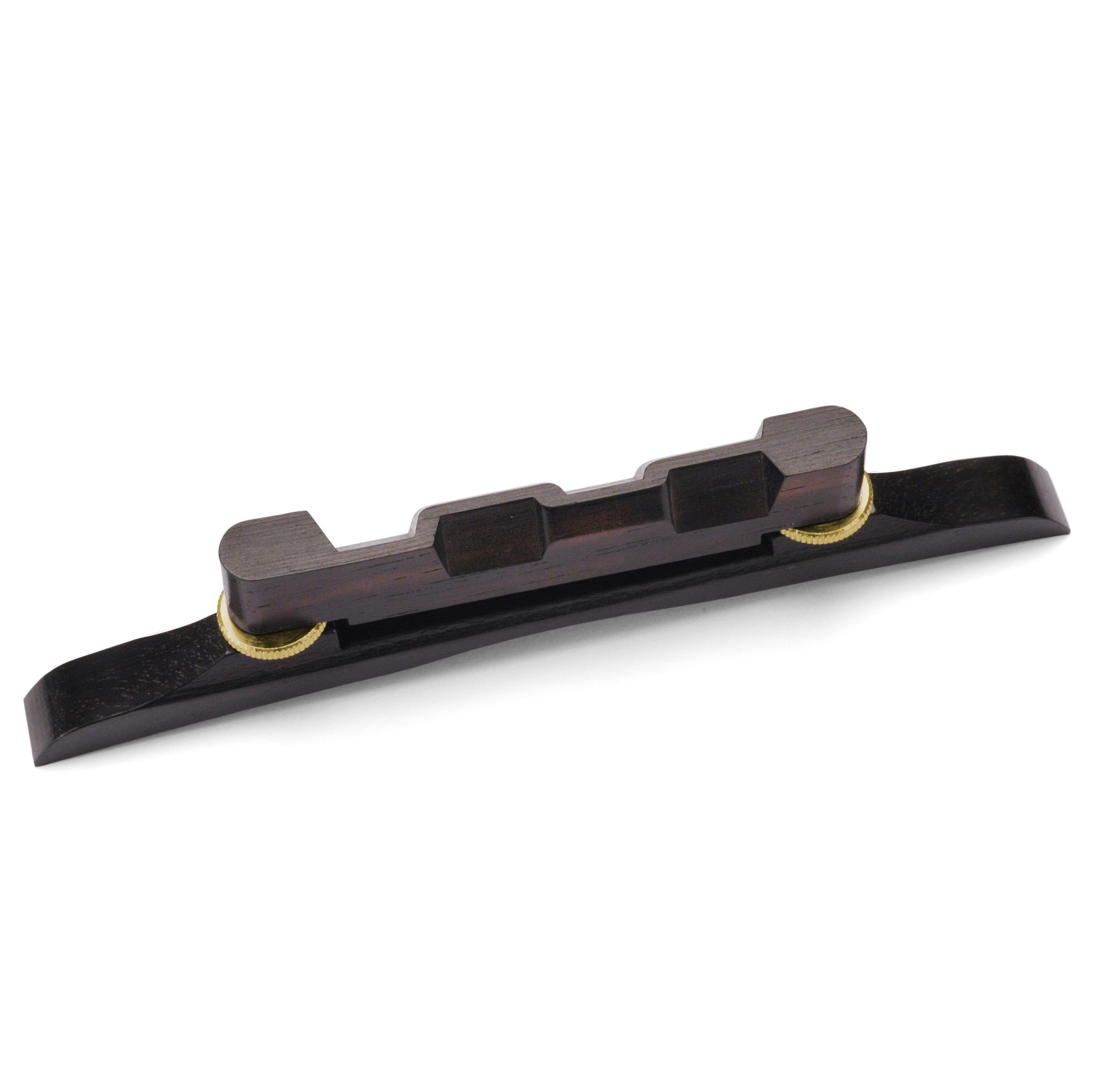 Adjustable Archtop Mandolin Bridge, With gold posts and thumbwheels