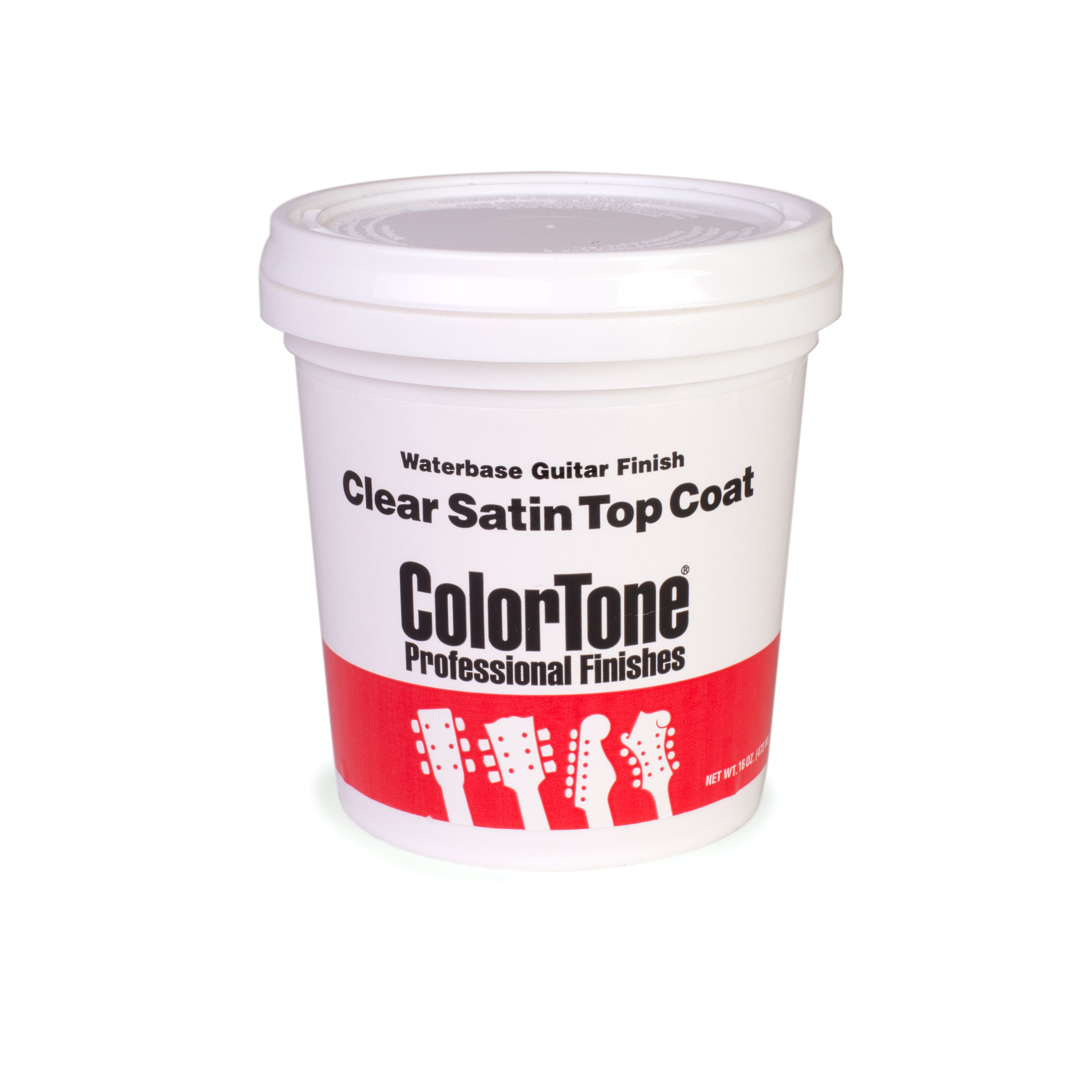 ColorTone Waterbase Guitar Finish, Satin Top Coat, 16-oz. container