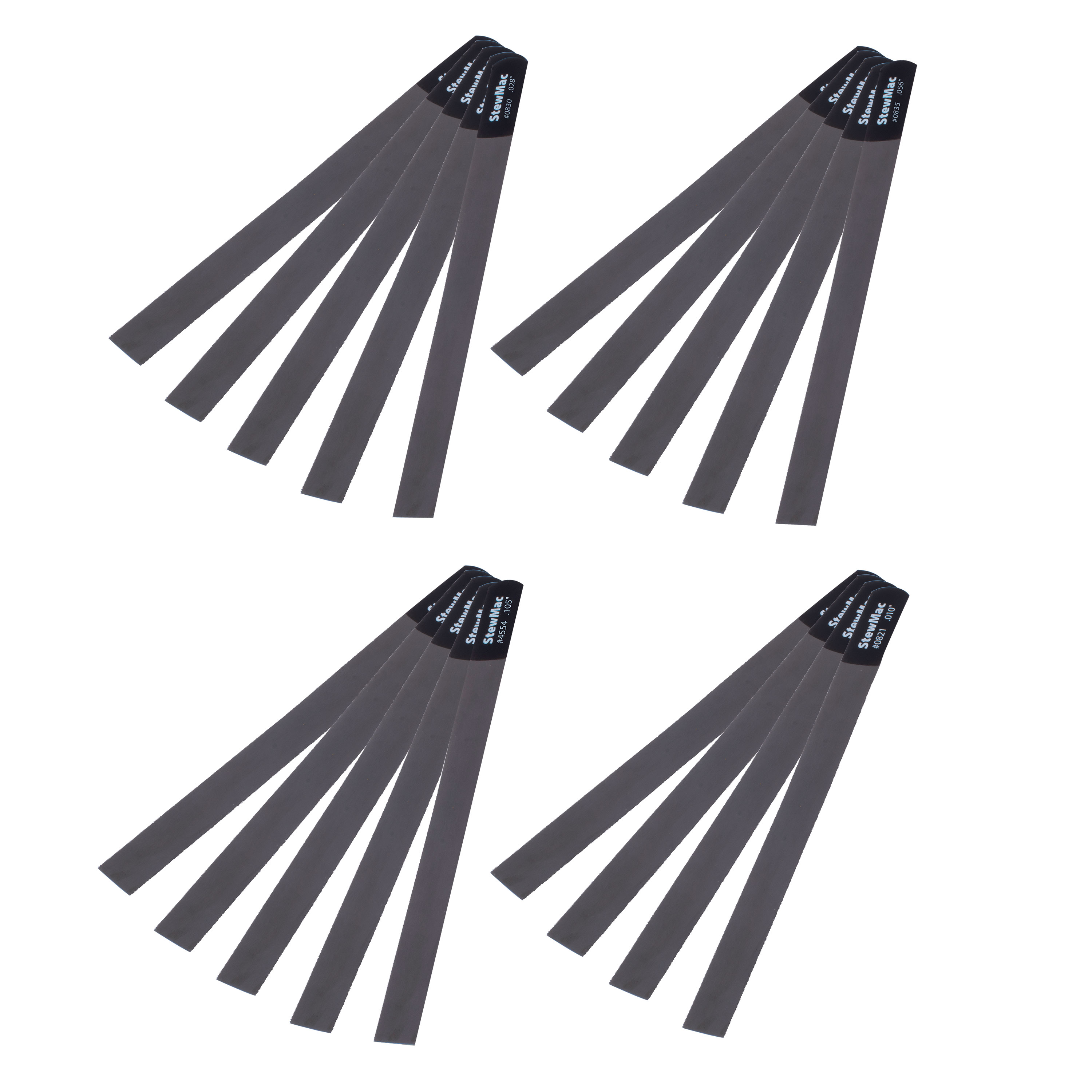 Gauged Nut Slotting Files, Complete Set of 19