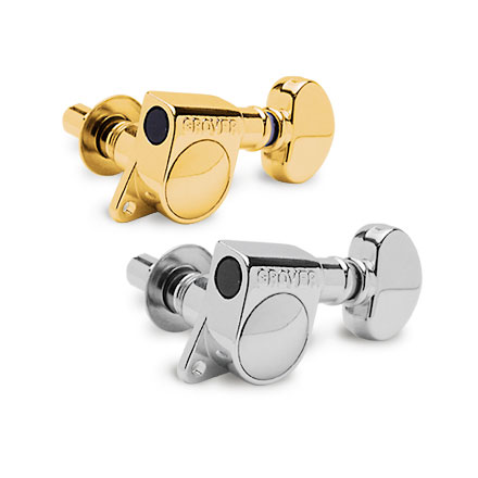 Grover Mini Locking Rotomatics (406 Series) 6-In-Line Tuners