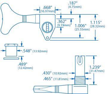 Individual Gotoh Compact Bass Tuner