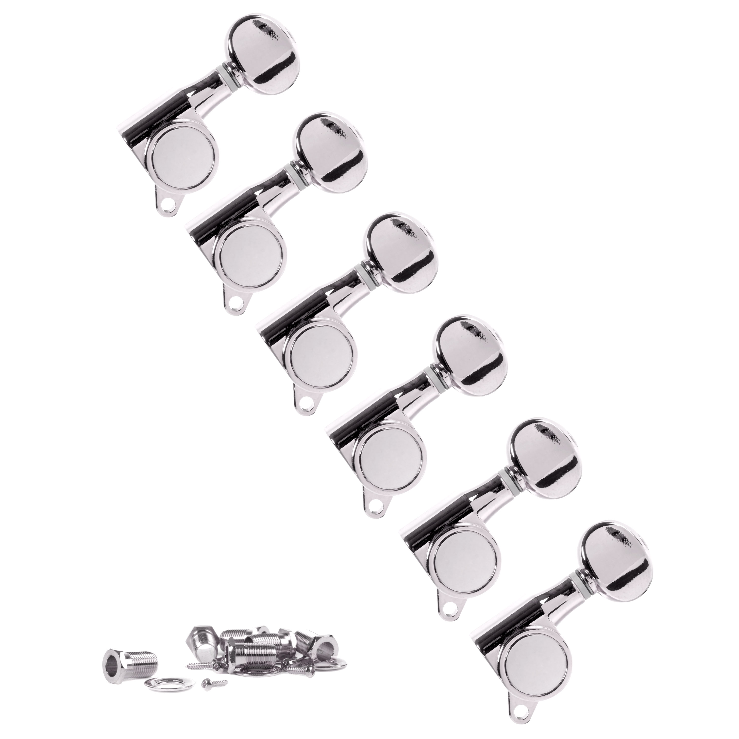 Golden Age Oval Knob 6-In-Line Tuners