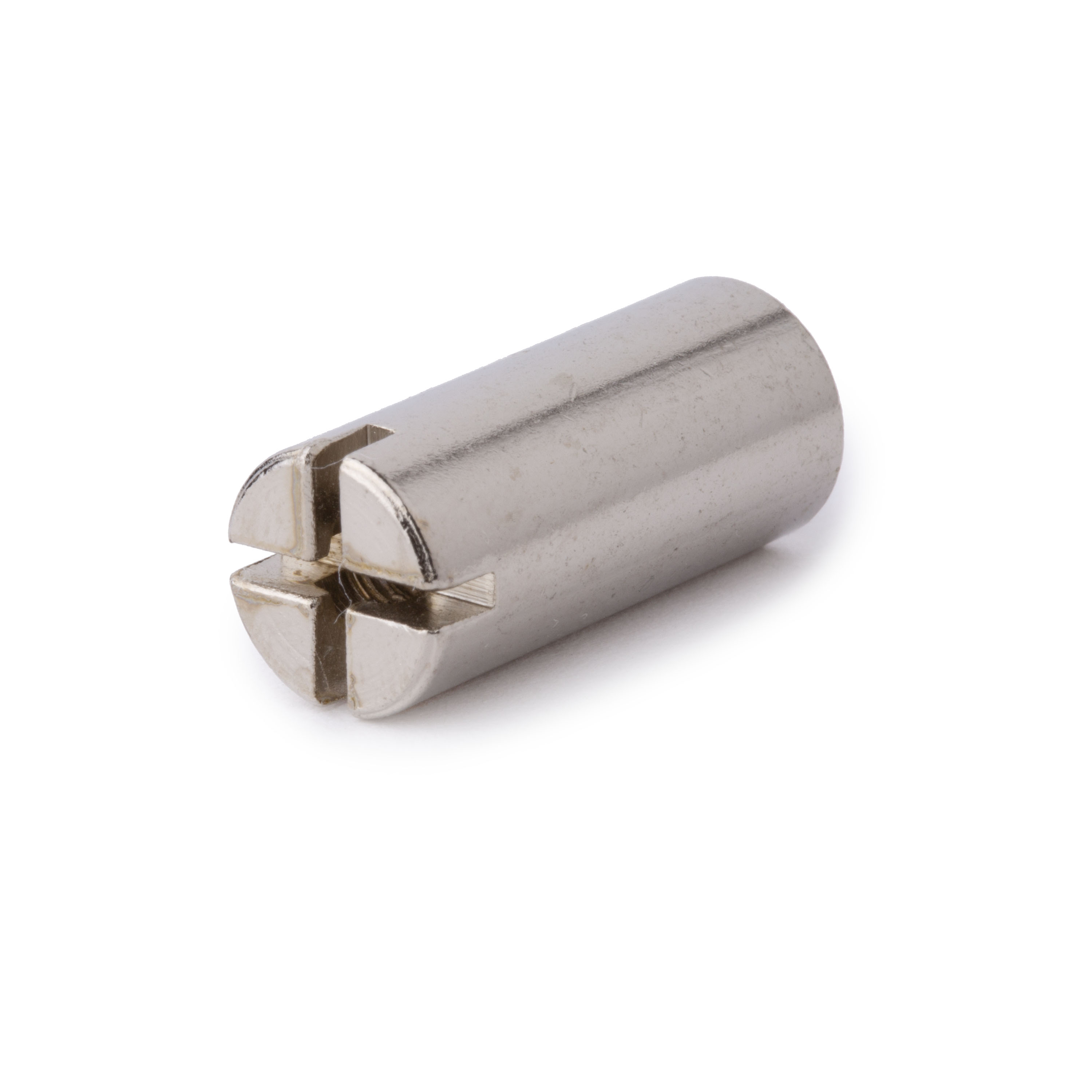 Slotted Truss Rod Nut for Fender, Nickel, 8-32 thread