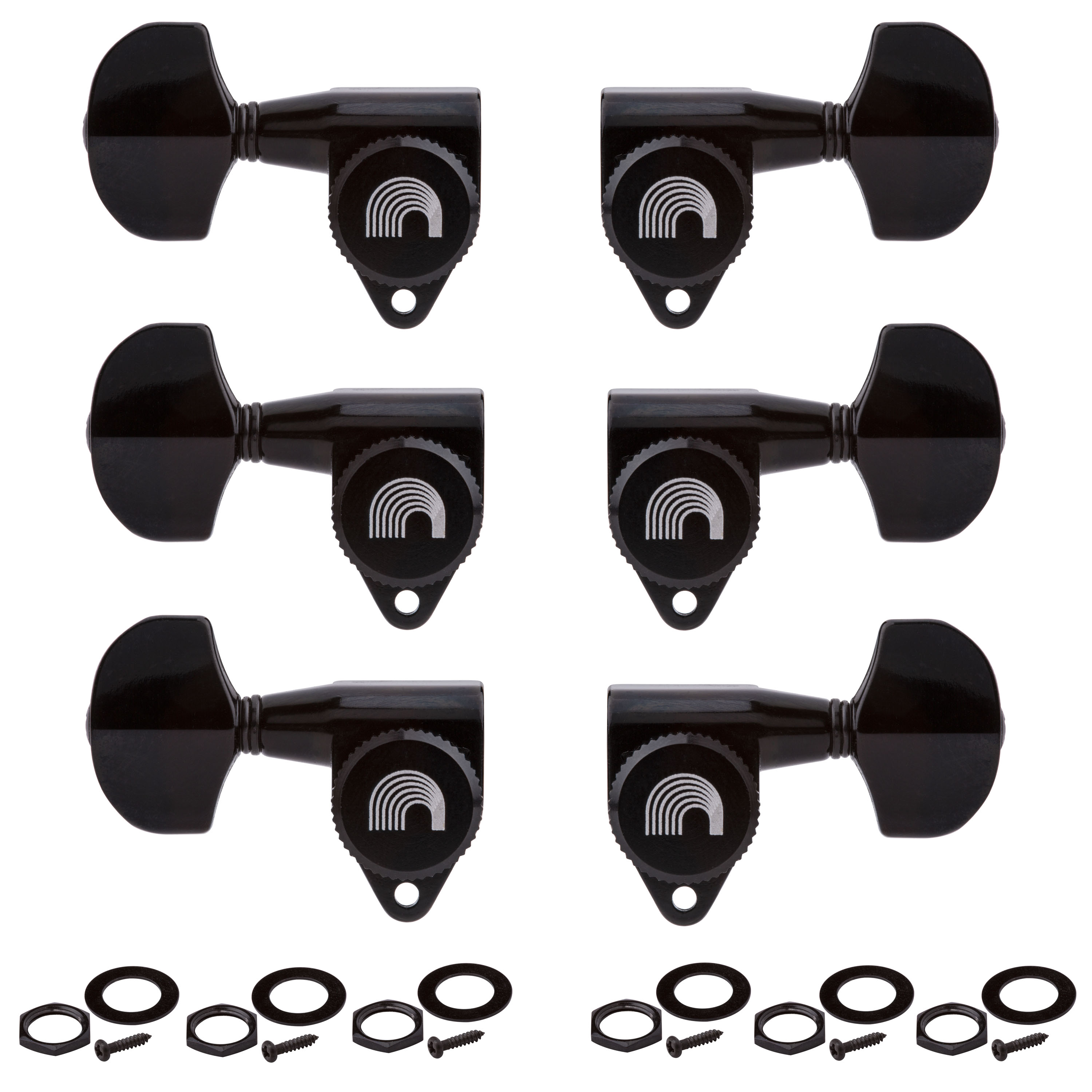 D'Addario Planet Waves Auto-Trim Tuning Machines 3+3, Black