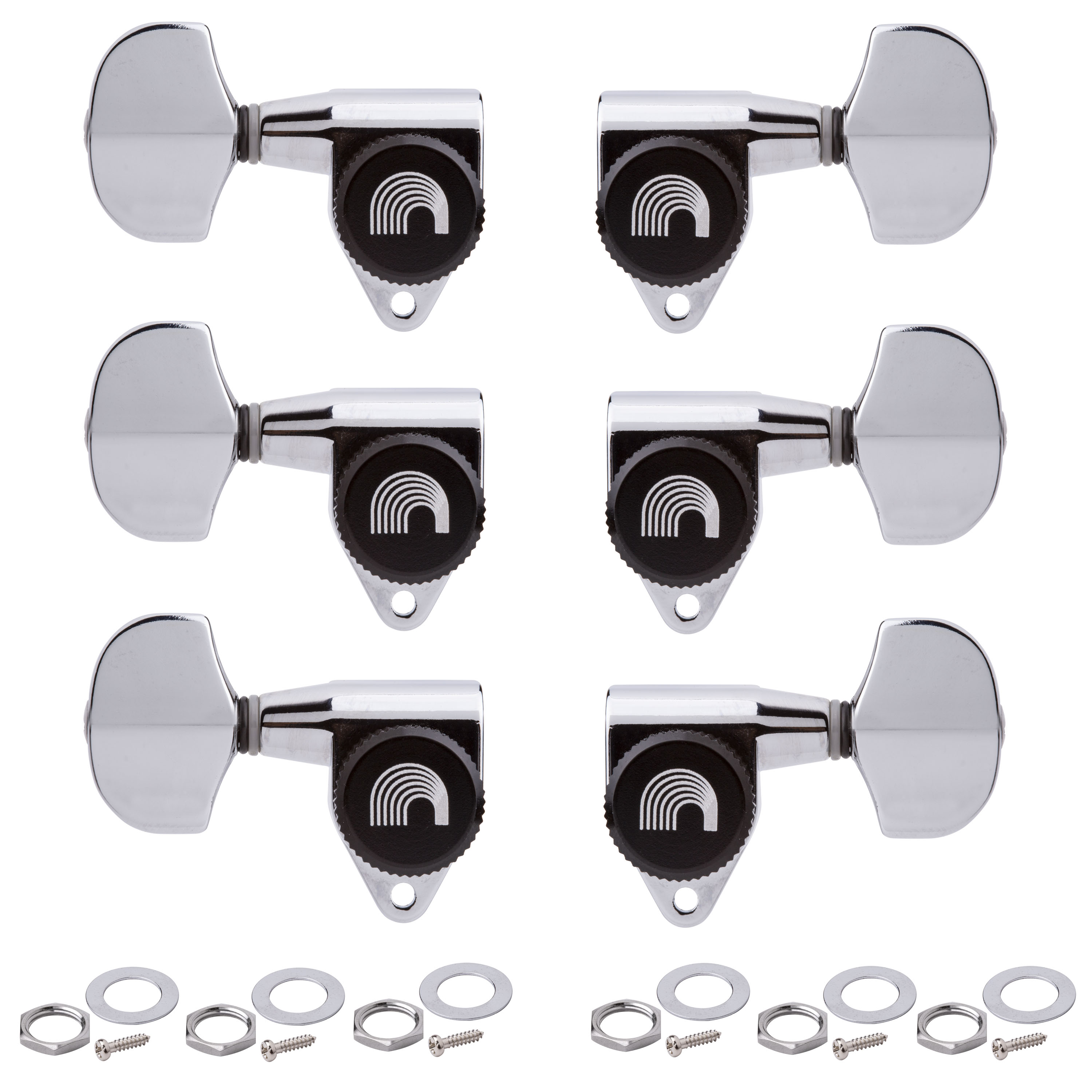 D'Addario Planet Waves Auto-Trim Tuning Machines 3+3, Chrome