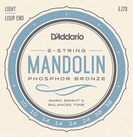 D'Addario Phosphor Bronze Mandolin Strings, Light (EJ73)