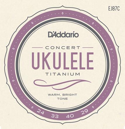 D'Addario Titanium Ukulele Strings, Concert (EJ87C)