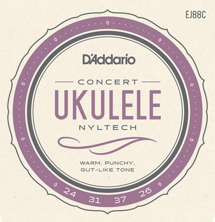 D'Addario Nyltech Ukulele Strings, Concert (EJ88C)