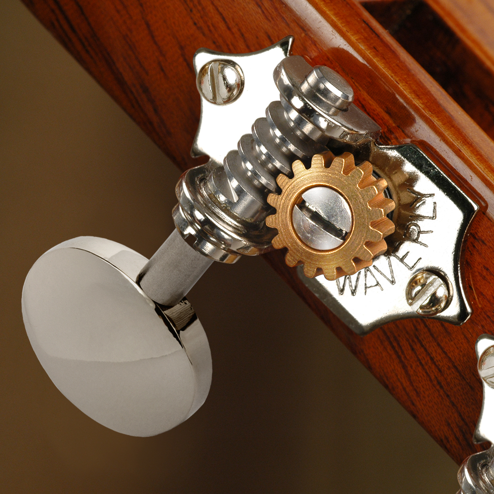 Waverly Guitar Tuners with Vintage Oval Knobs for Slotted Pegheads