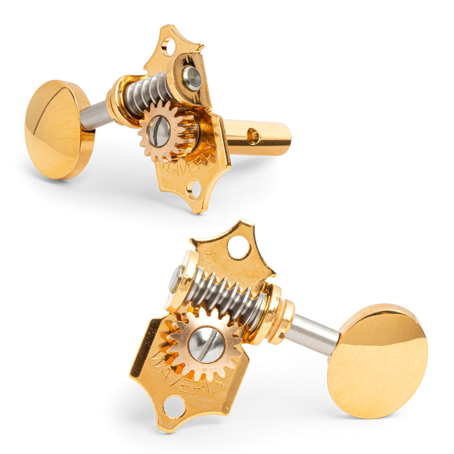 Waverly Guitar Tuners with Vintage Oval Knobs for Slotted Pegheads