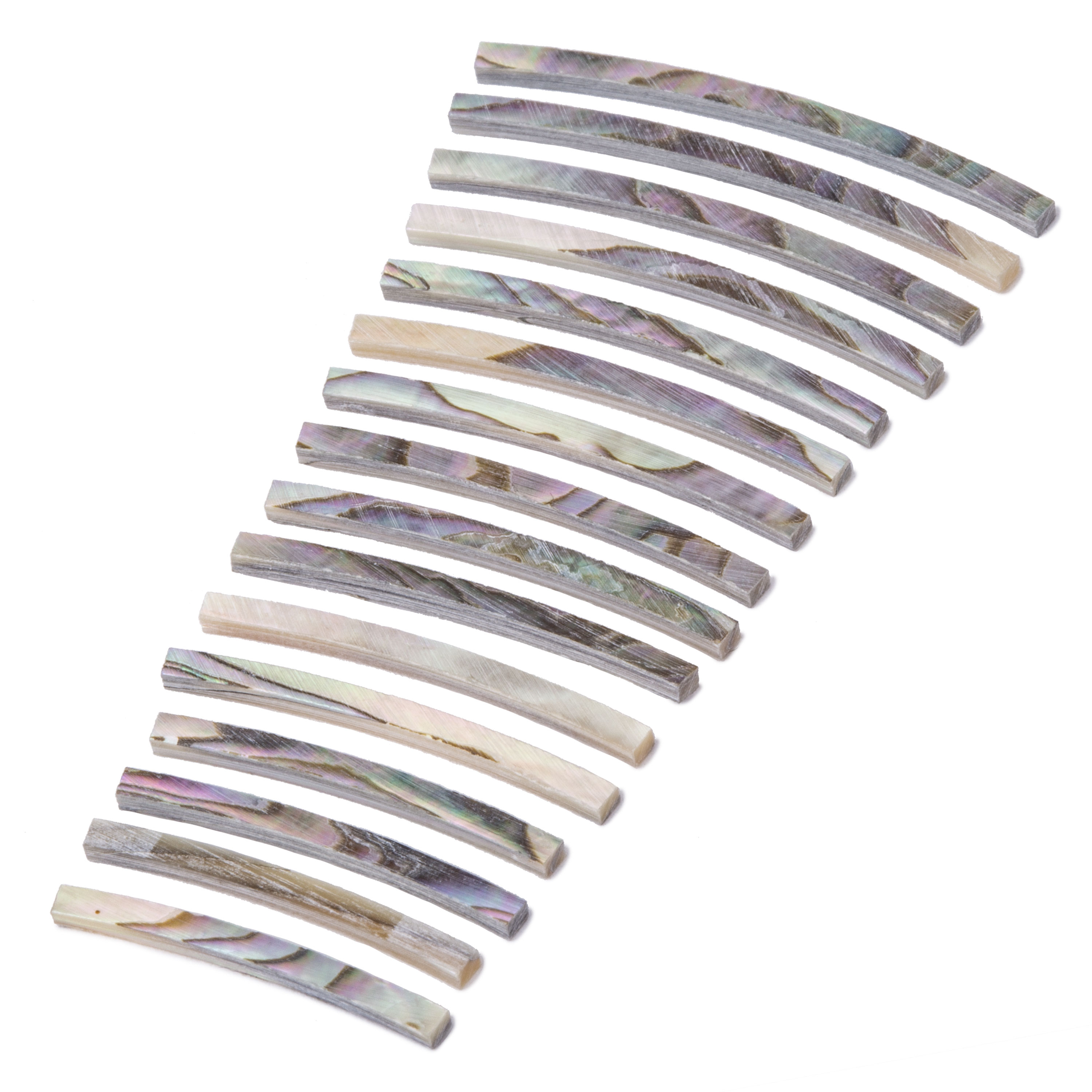 Green Abalone Purfling, Curved, 15" total length (381mm)