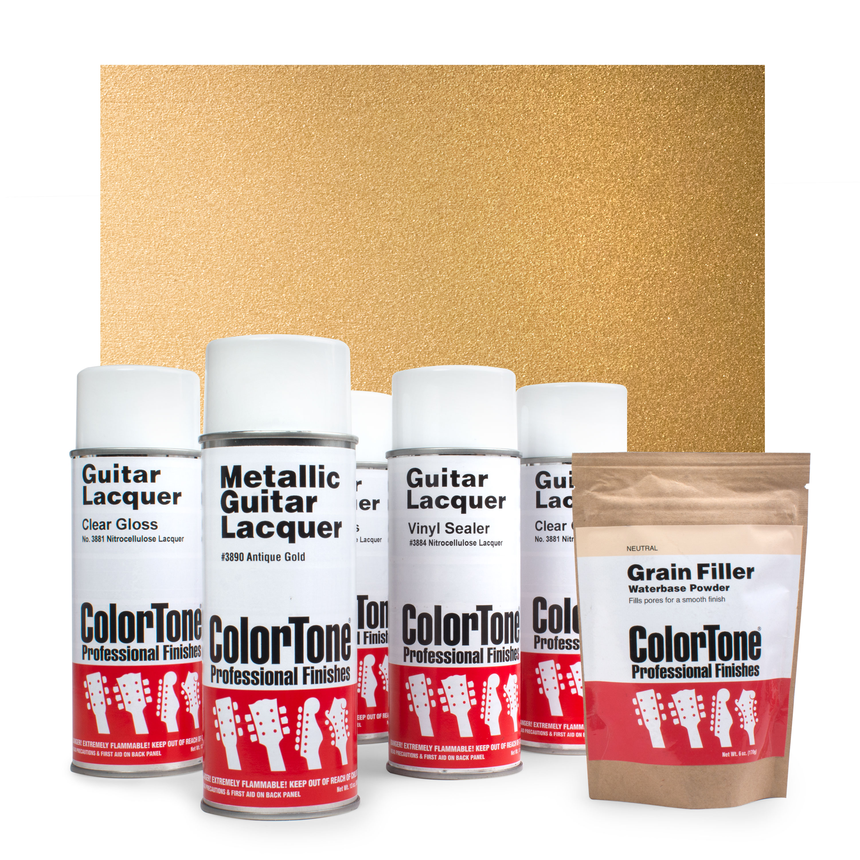 ColorTone Aerosol Finishing Set with Metallic Lacquer