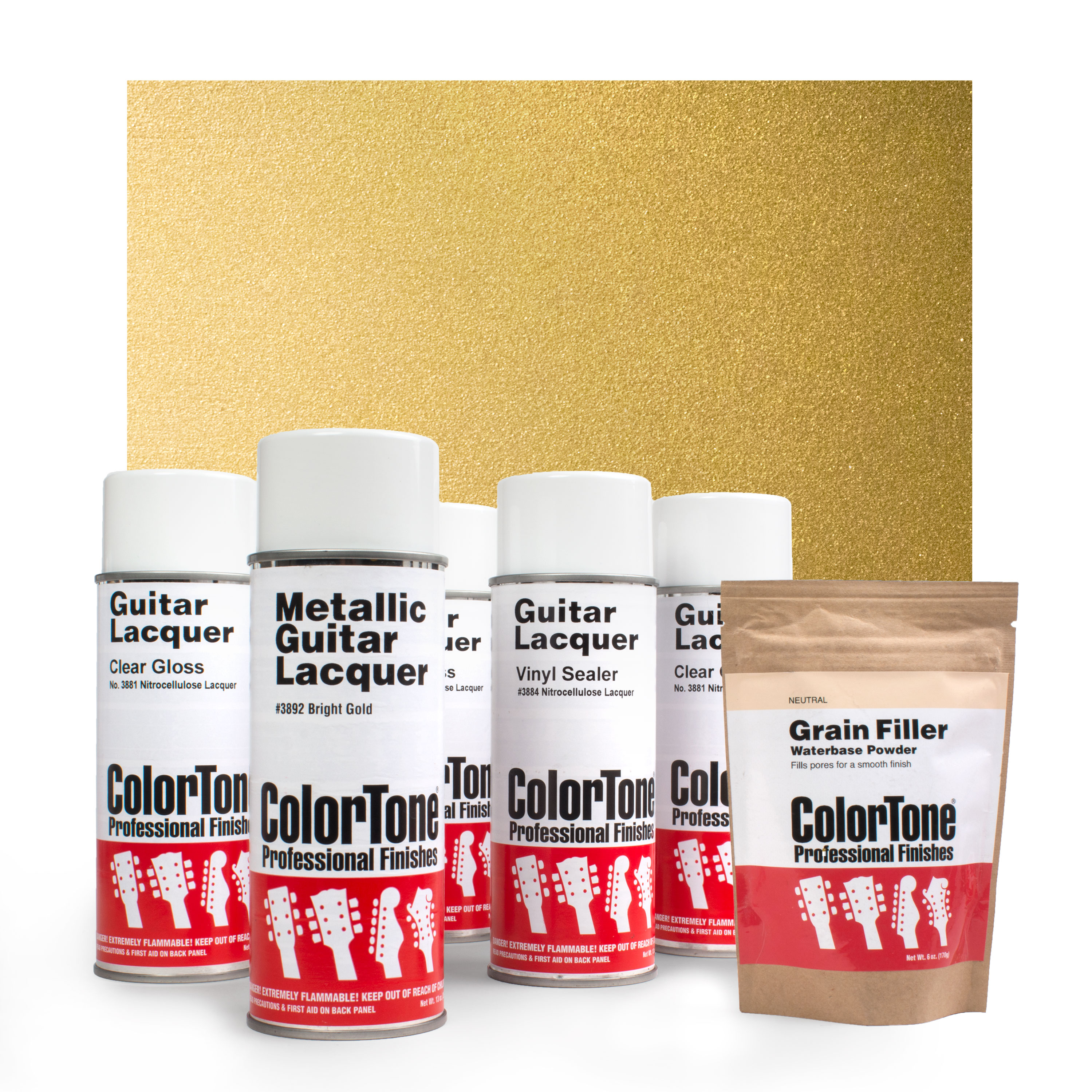 ColorTone Aerosol Finishing Set with Metallic Lacquer