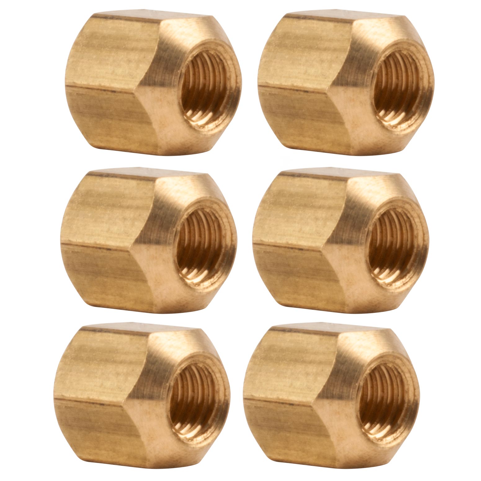 Truss Rod Nuts for Gibson&reg; - 6 Pack, Short Taper