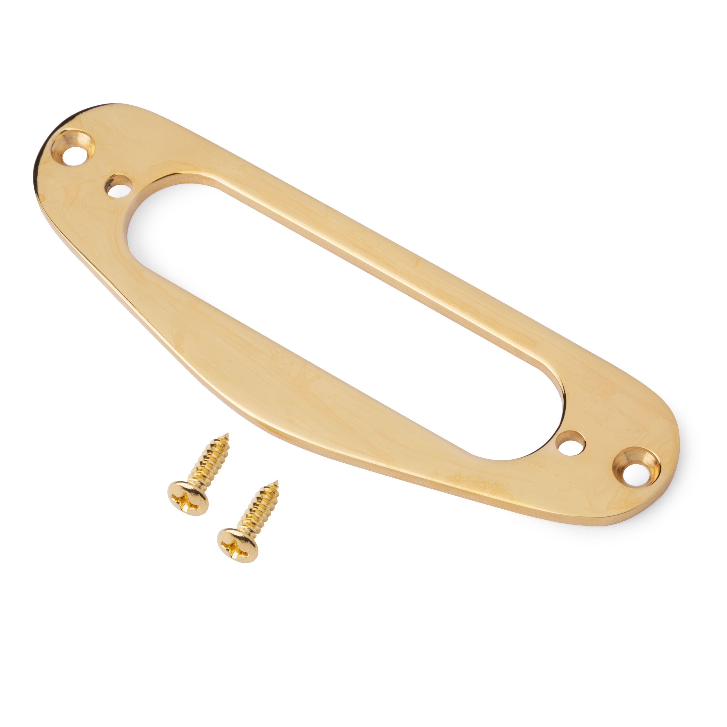 Metal Mounting Rings for Single-coil Pickups, Tele neck-position, gold