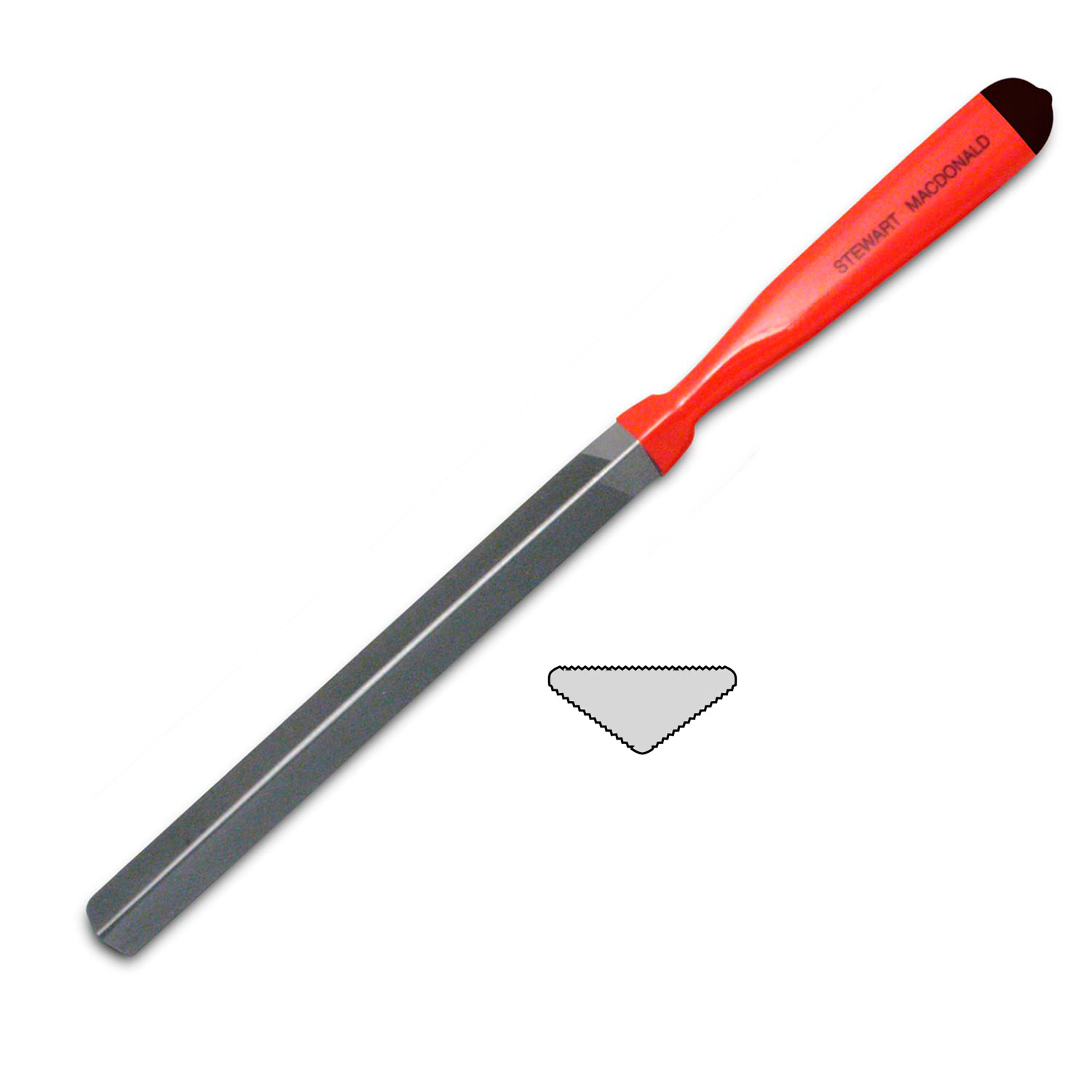 3-Corner Fret Dressing Files, Large, 9"