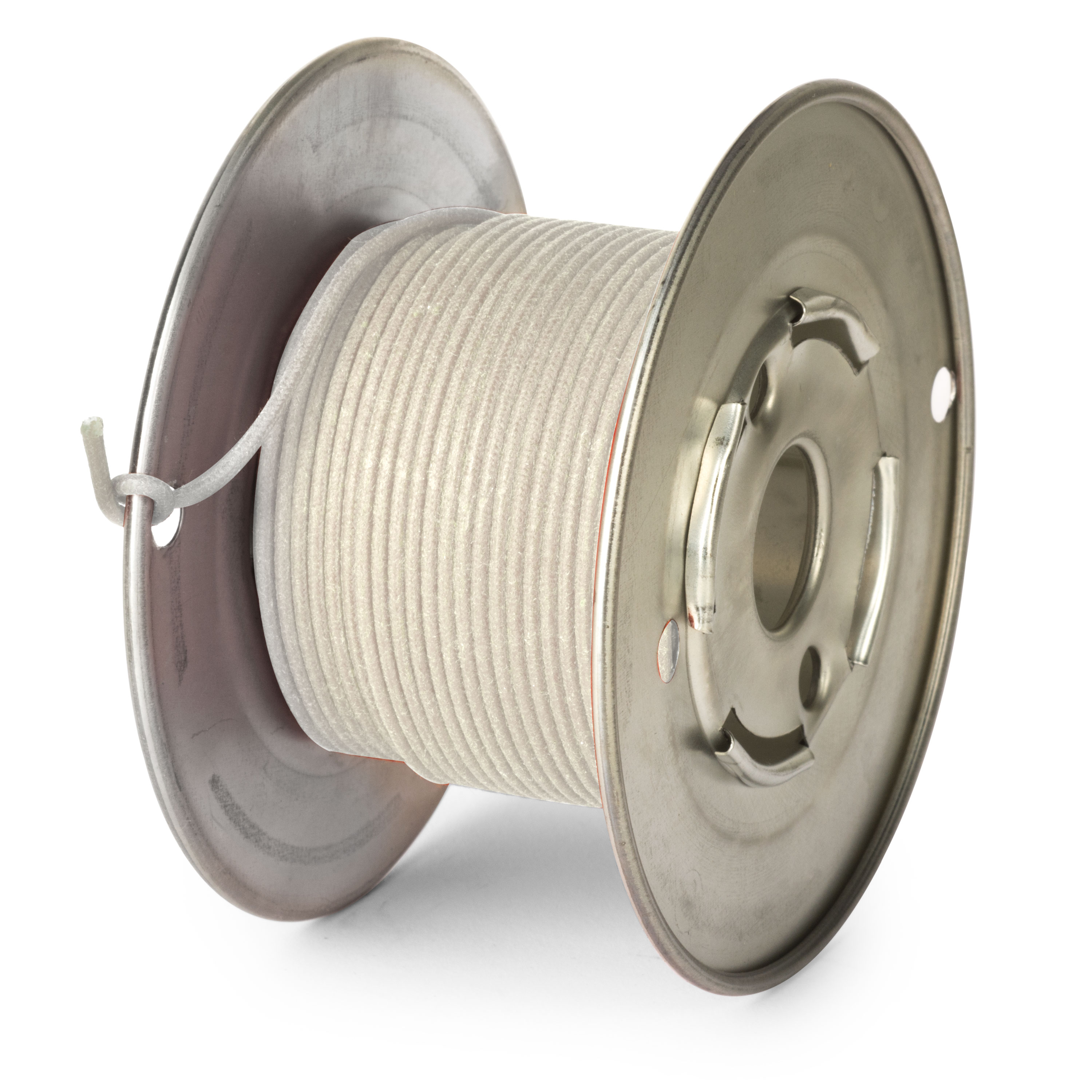 Vintage Solid Core Push-back Wire - 50 feet, White, 20 Gauge