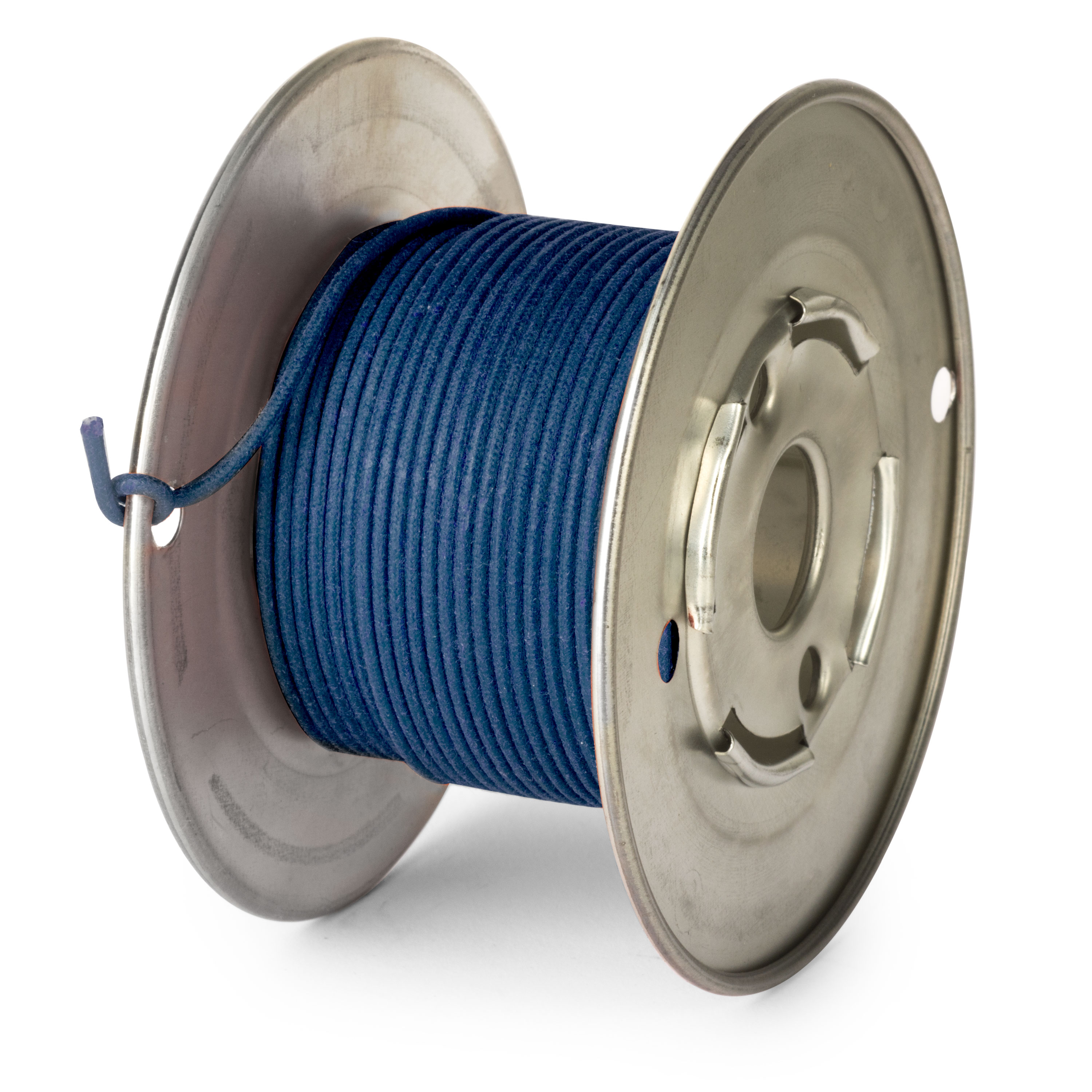 Vintage Solid Core Push-back Wire - 50 feet, Blue, 20 Gauge