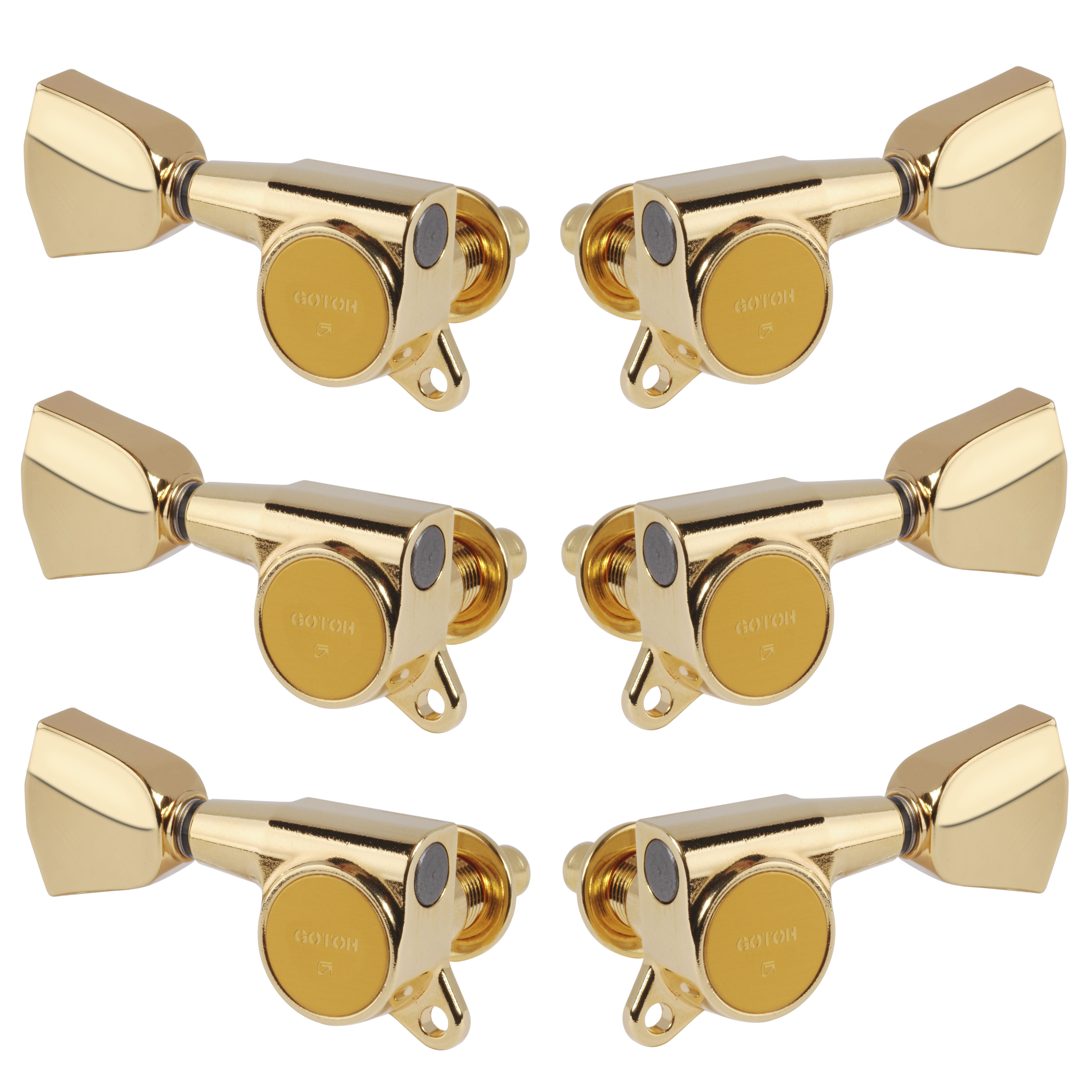 Gotoh Keystone-style 3+3 Tuning Machines, Gold